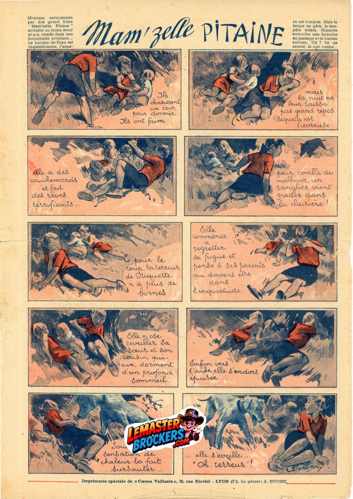 coeurs-vaillants-ames-vaillantes-50-1941-tintin-milou-original