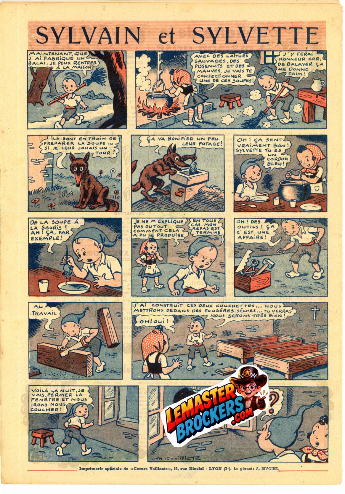 coeurs-vaillants-ames-vaillantes-numero-15-23-novembre-1941-tintin-milou-brousse-edition-rurale
