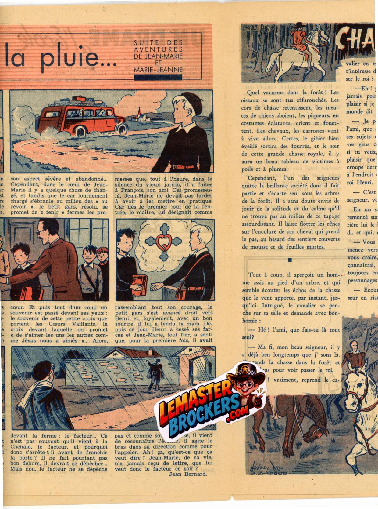 coeurs-vaillants-ames-vaillantes-numero-15-23-novembre-1941-tintin-milou-brousse-edition-rurale