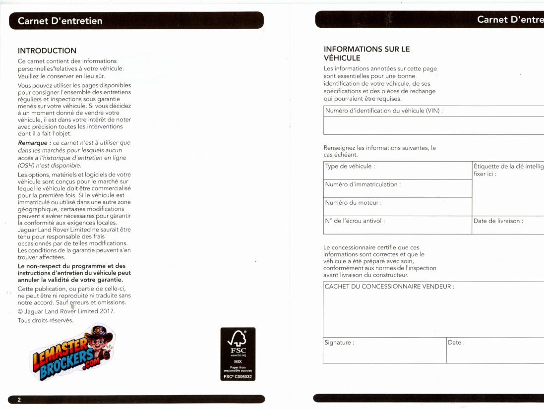 carnet-entretien-land-rover-francais-neuf-original