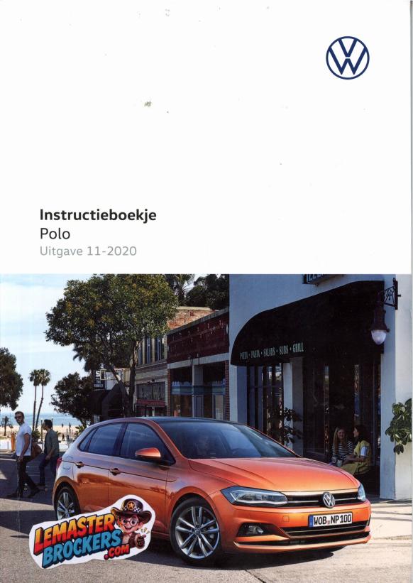 notice-volkswagen-polo-2020-manuel-utilisateur-neerlandais-original