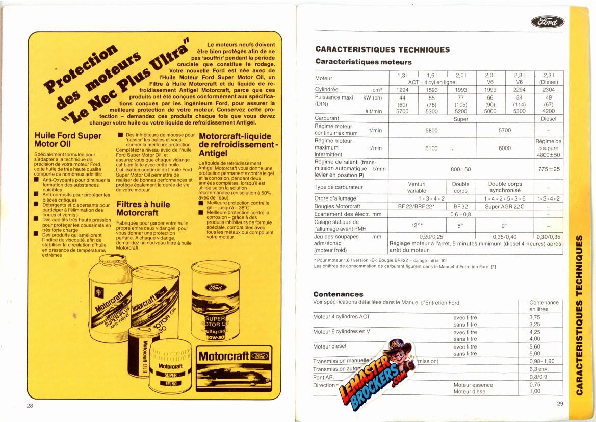 notice-ford-sierra-manuel-utilisation-entretien-original-francais