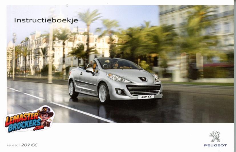 notice-peugeot-207-cc-manuel-utilisateur-neerlandais-original