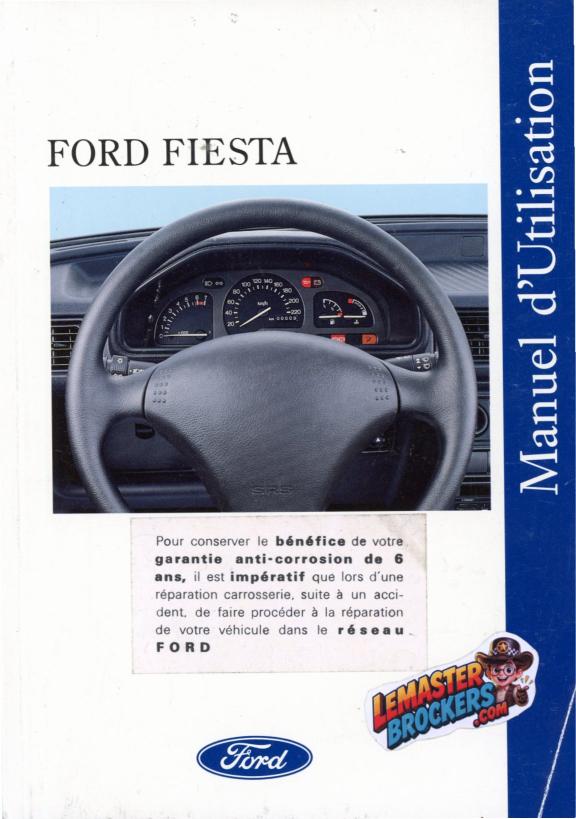 notice-ford-fiesta-1993-manuel-utilisation-original-francais