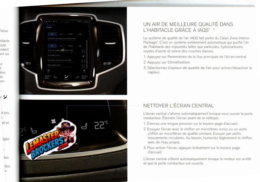 notice-volvo-xc90-twin-engine-quick-guide-francais-original