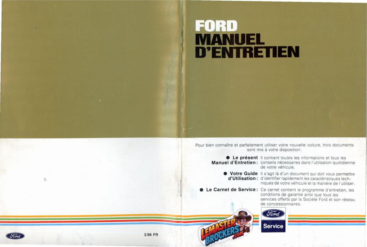 manuel-entretien-ford-sierra-1986-francais-original