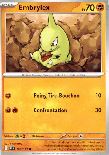 carte-pokemon-embrylex-105-197-flammes-obsidiennes