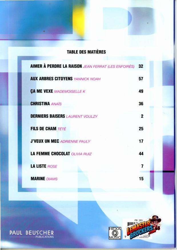top-ten-83-partitions-piano-guitare-paul-beuscher