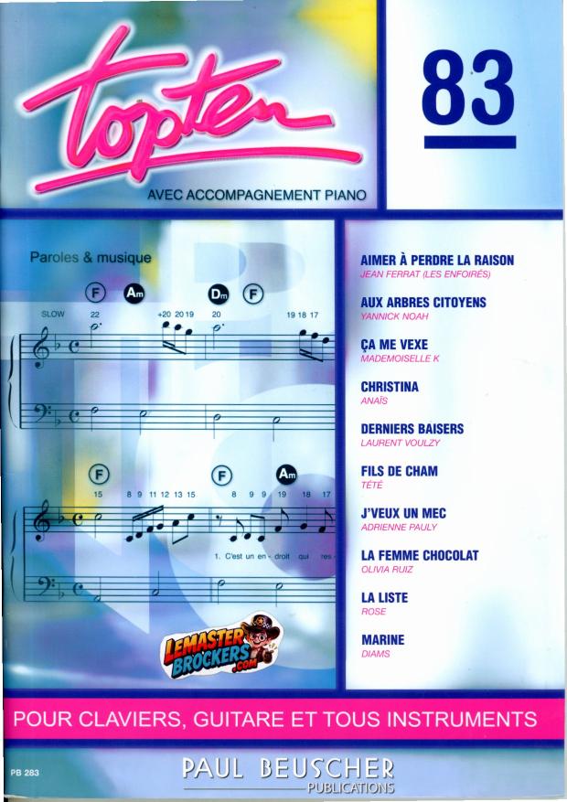 top-ten-83-partitions-piano-guitare-paul-beuscher