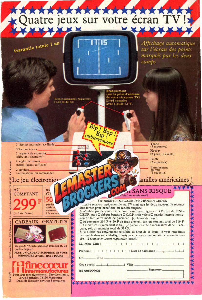 publicite-jeu-video-tv-pong-finecoeur-intermanufactures