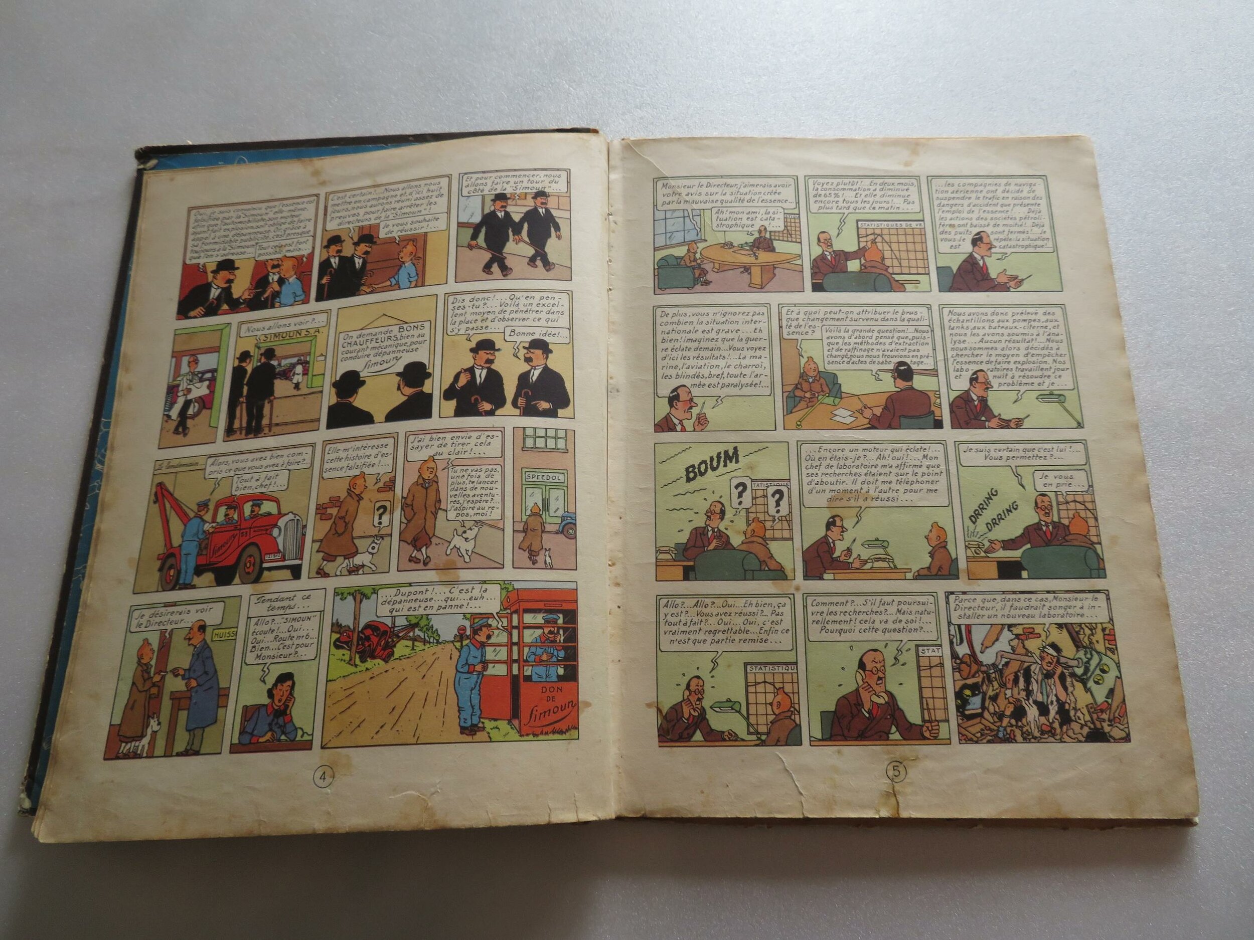 tintin-au-pays-de-l-or-noir-b4-1950-herge-casterman