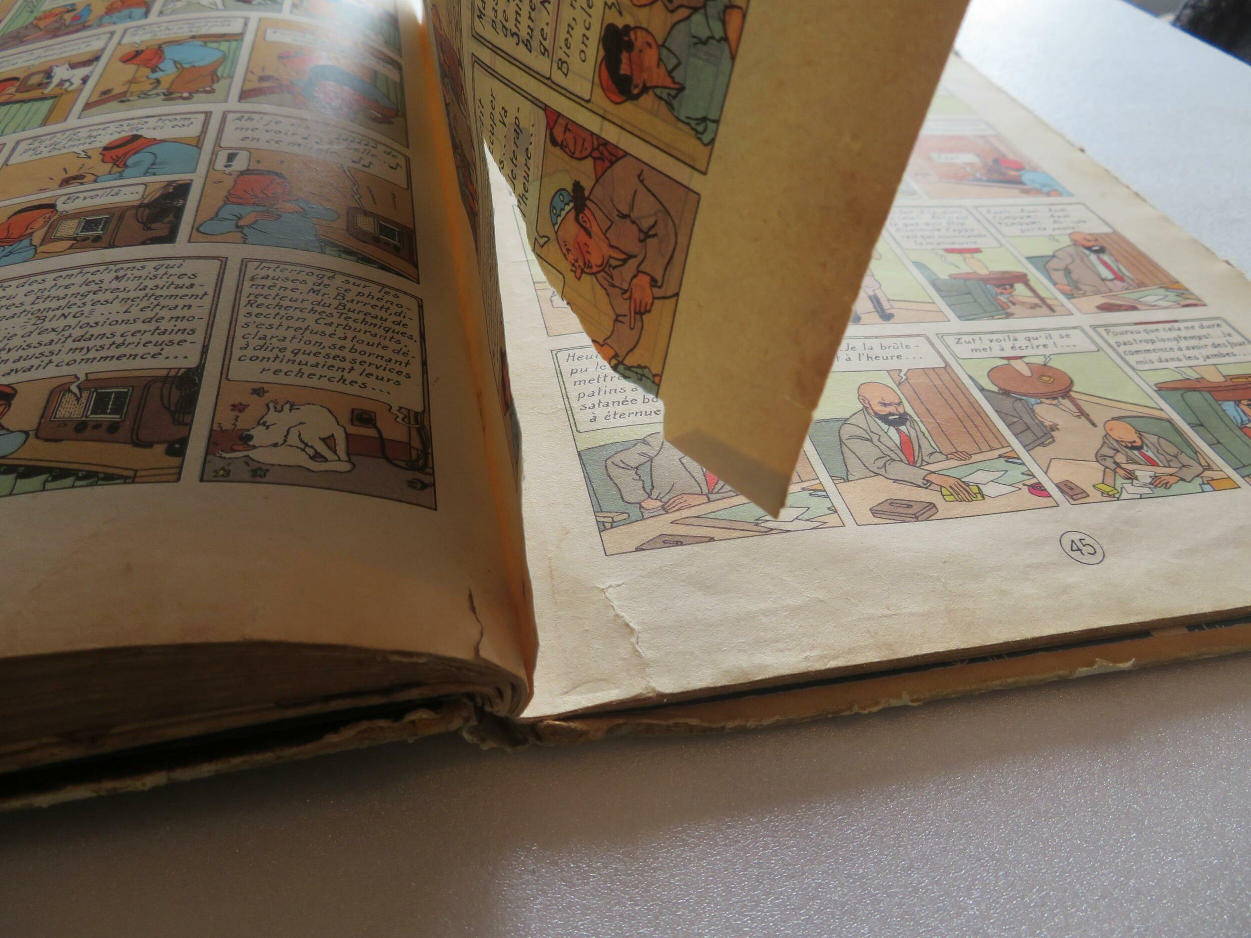 tintin-au-pays-de-l-or-noir-b4-1950-herge-casterman