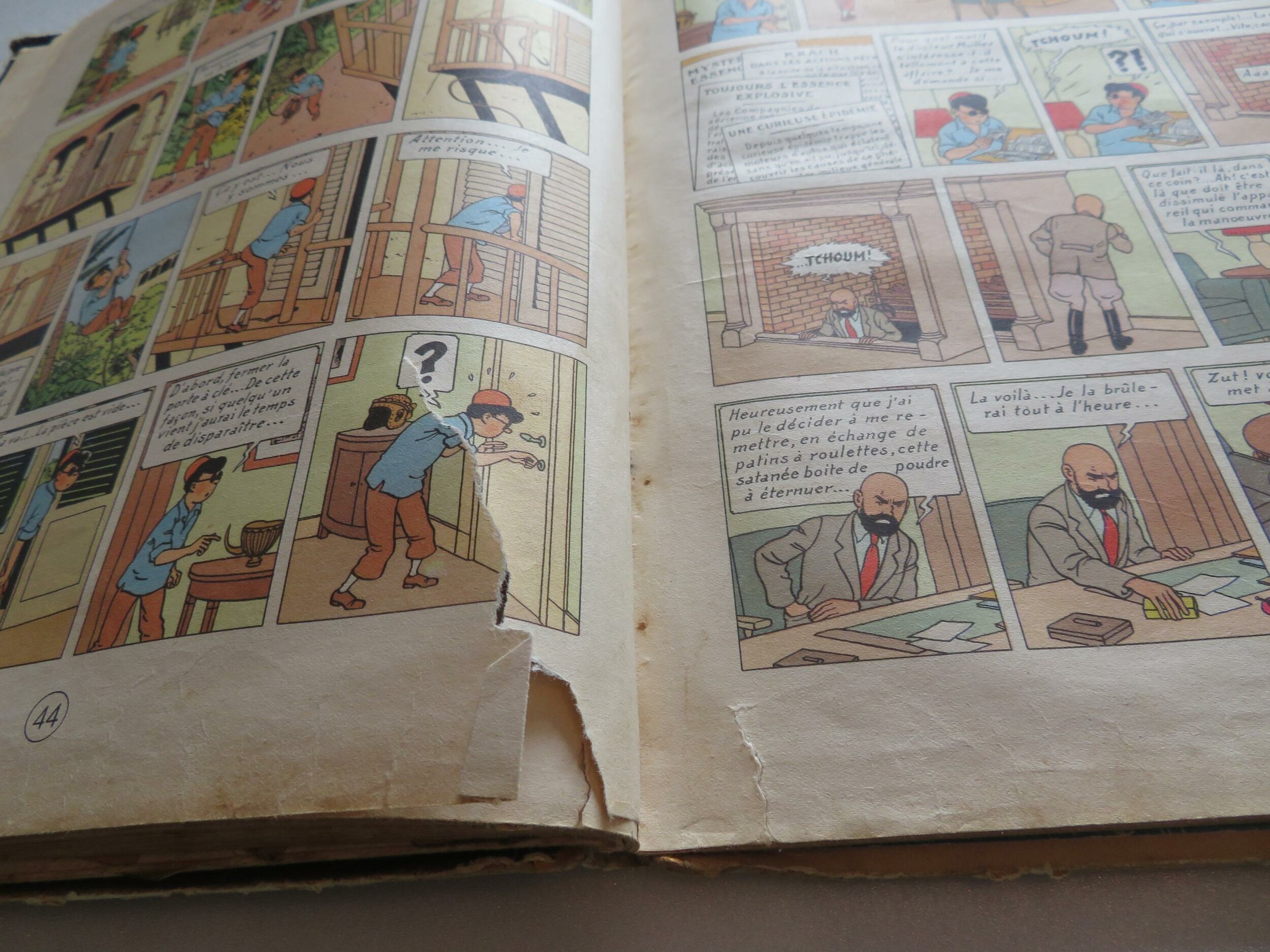 tintin-au-pays-de-l-or-noir-b4-1950-herge-casterman