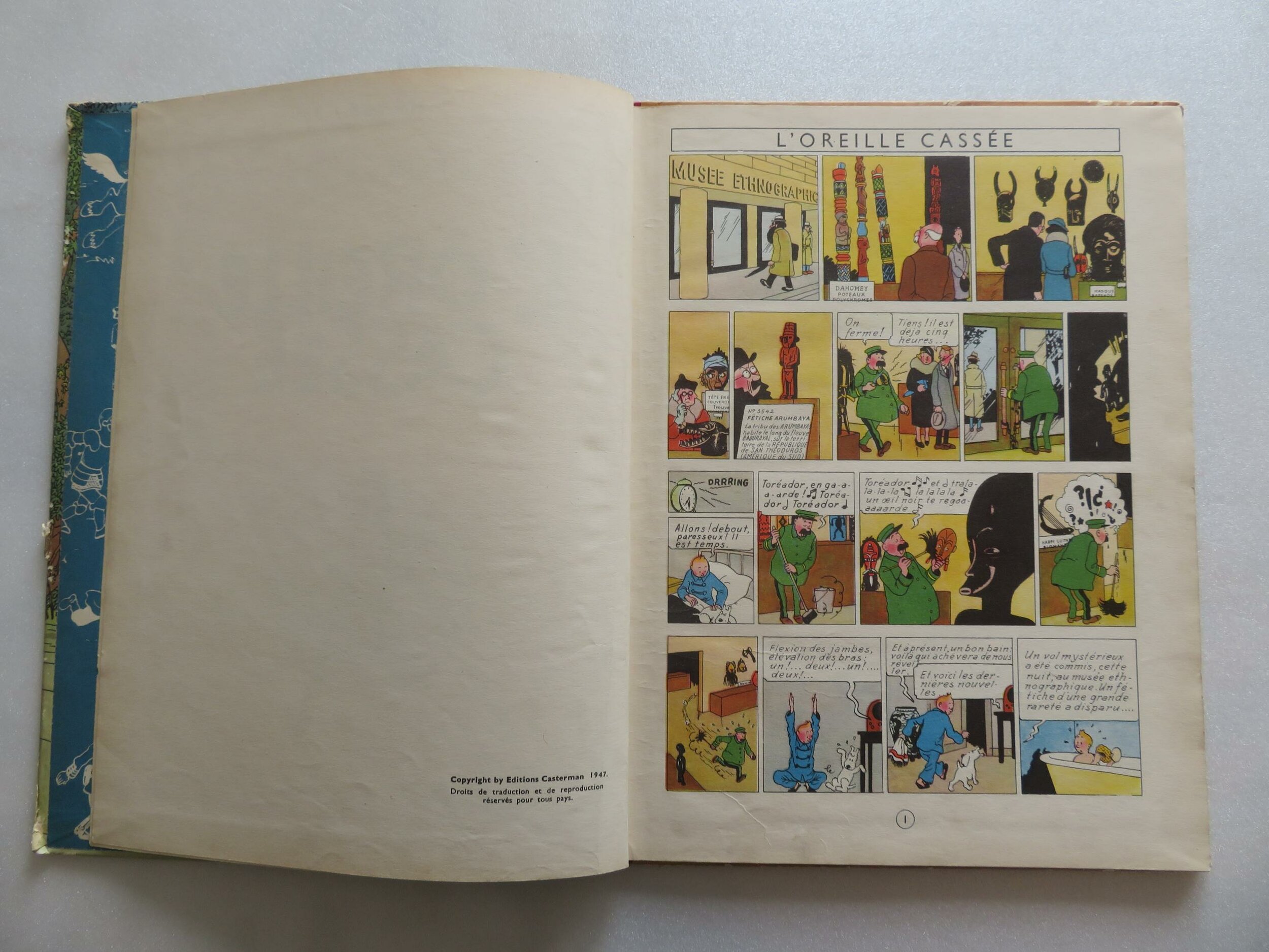 TINTIN L’OREILLE CASSÉE