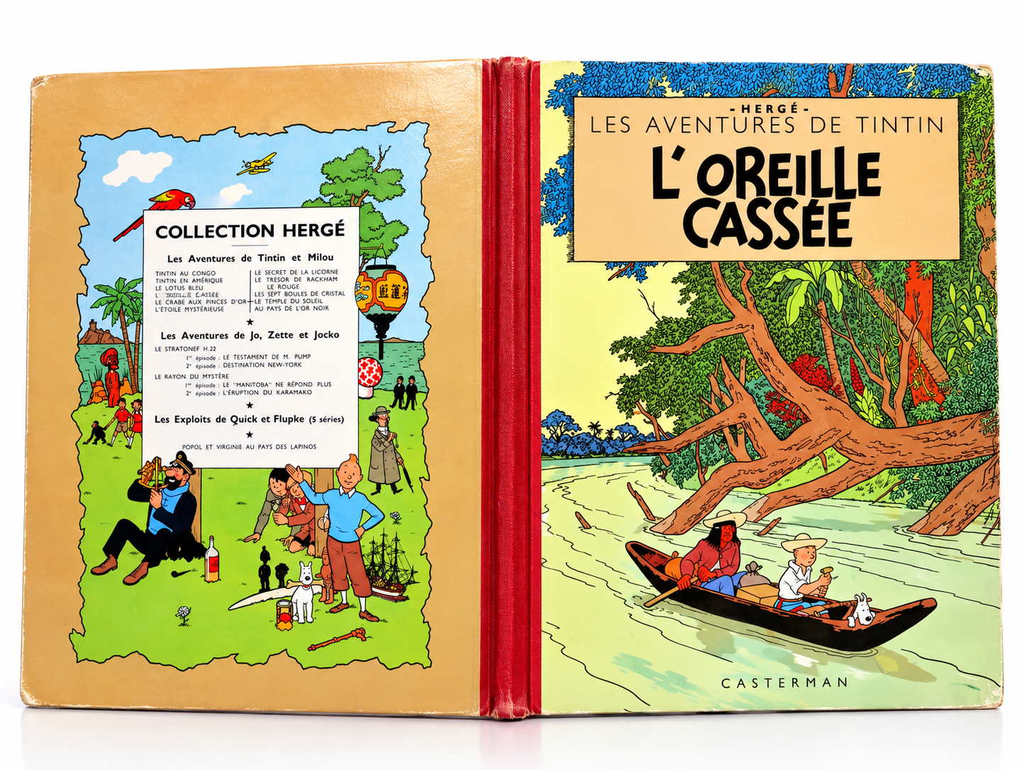 Album Tintin L’Oreille Cassée Ouvert