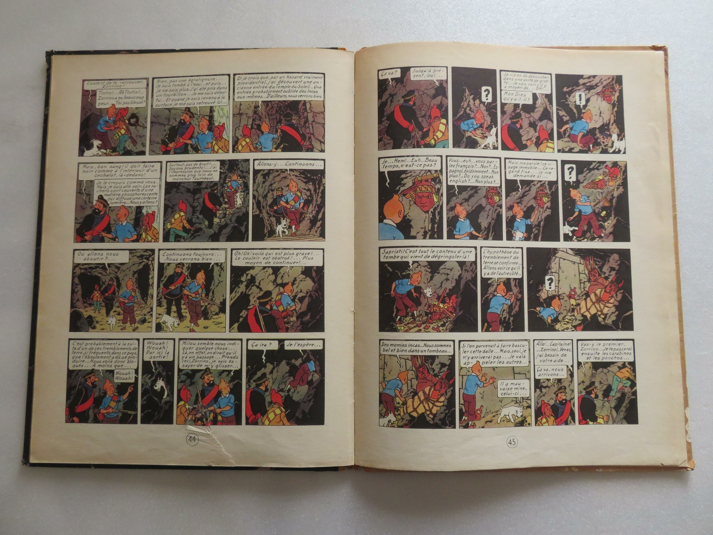 tintin-le-temple-du-soleil-1949-deux-symboles-incas
