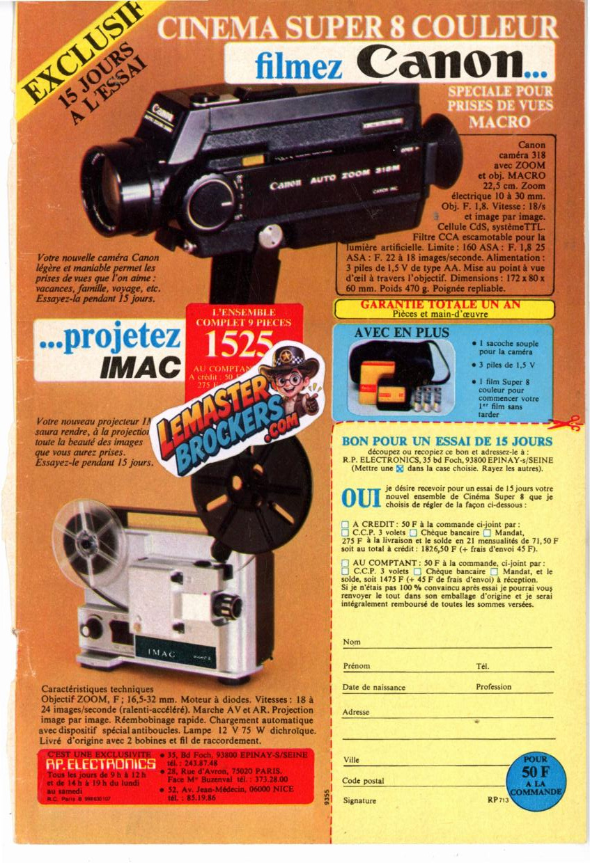 publicite-canon-super-8-projecteur-imac-tele-poche