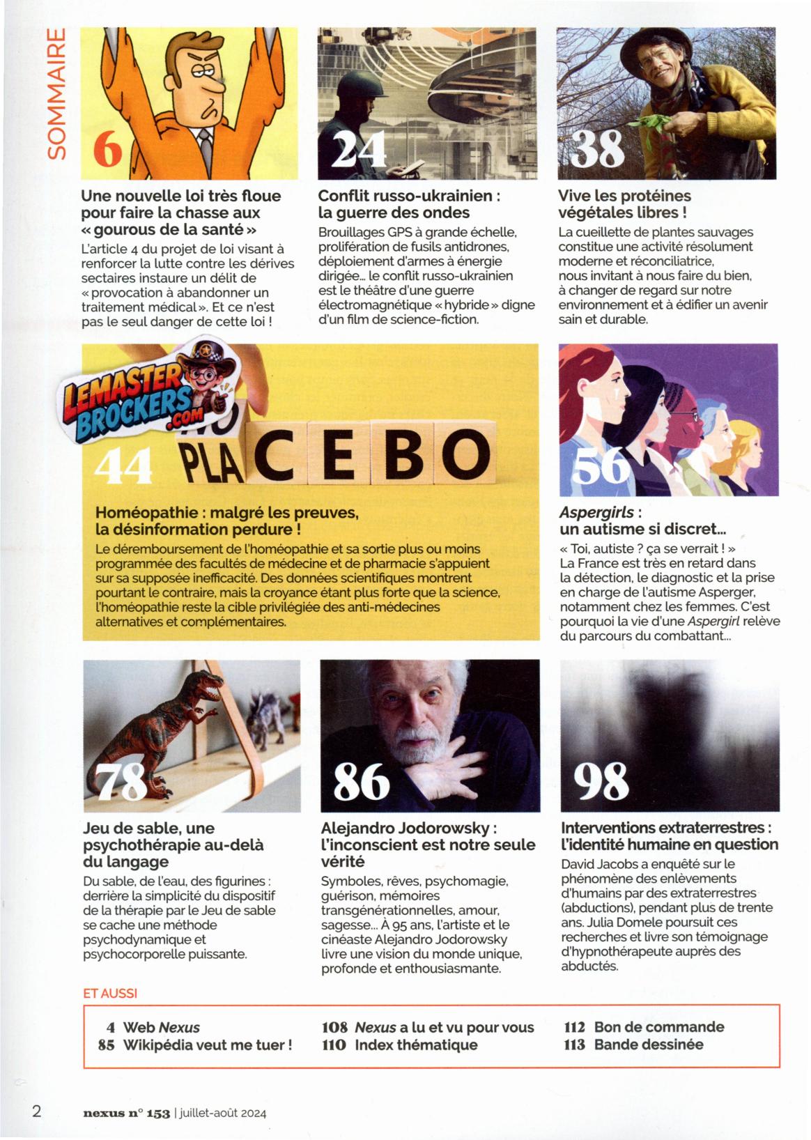 nexus-153-sommaire-homeopathie-jodorowsky-2024
