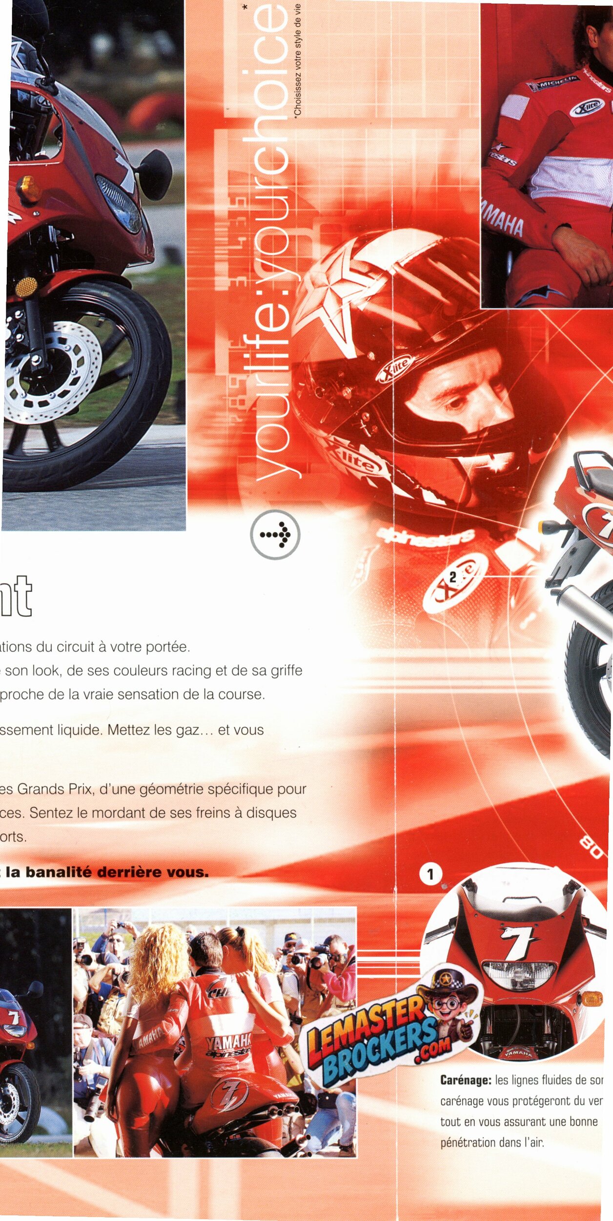 Brochure Yamaha TZR50 Replica 2001 – Moto 50 cm³