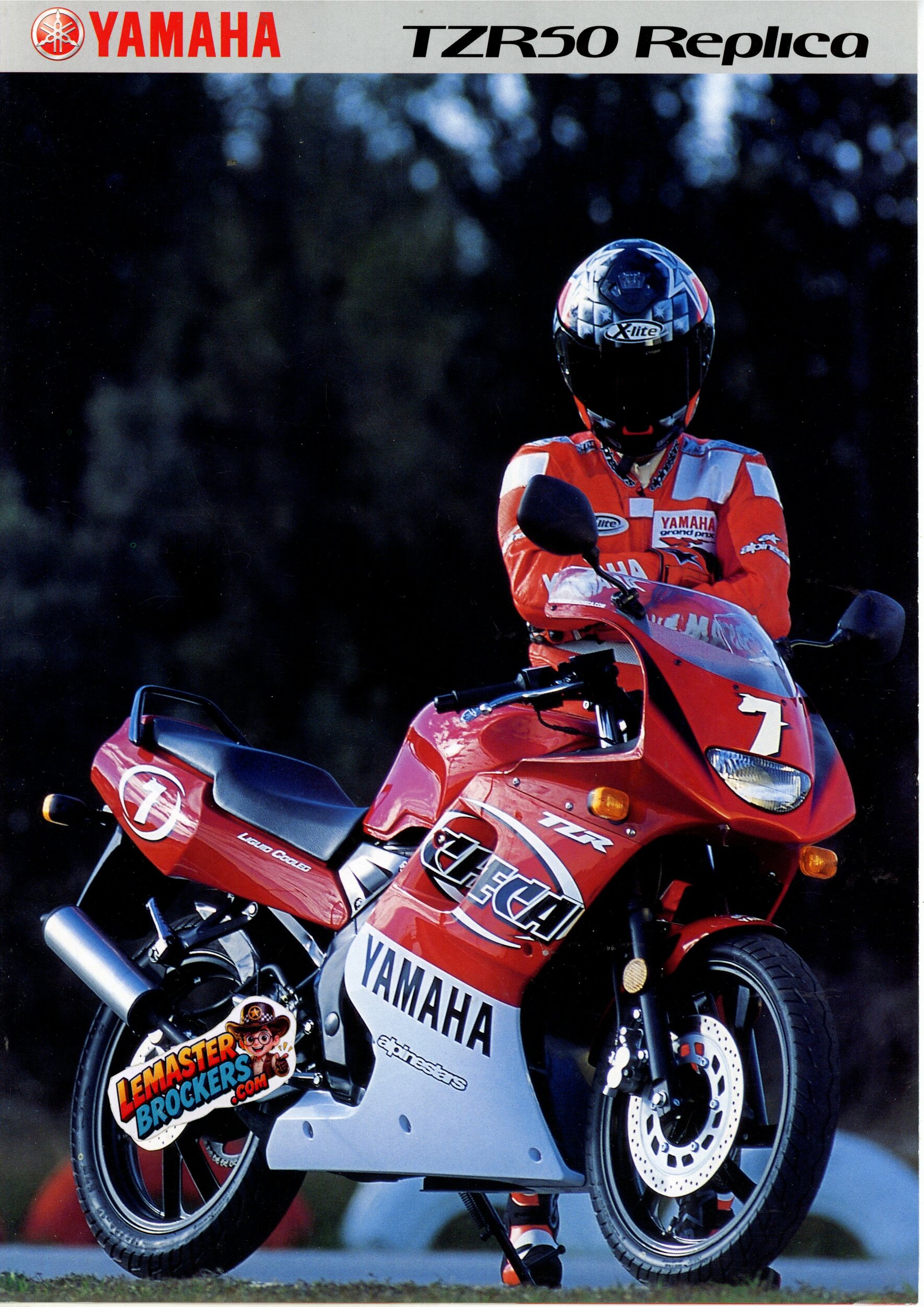 Brochure Yamaha TZR50 Replica 2001