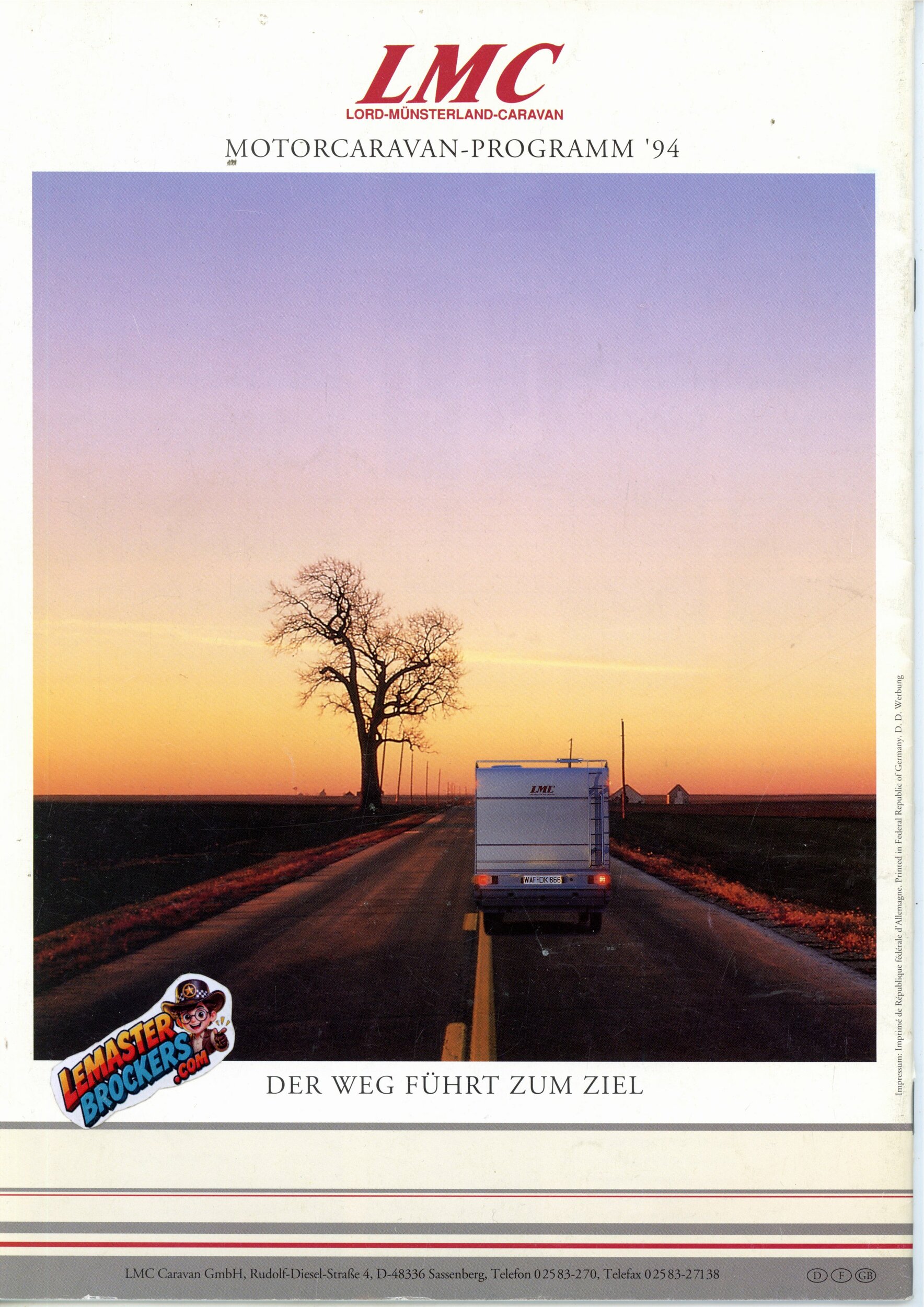 Brochure Camping-Car LMC 1994 – Catalogue Liberty