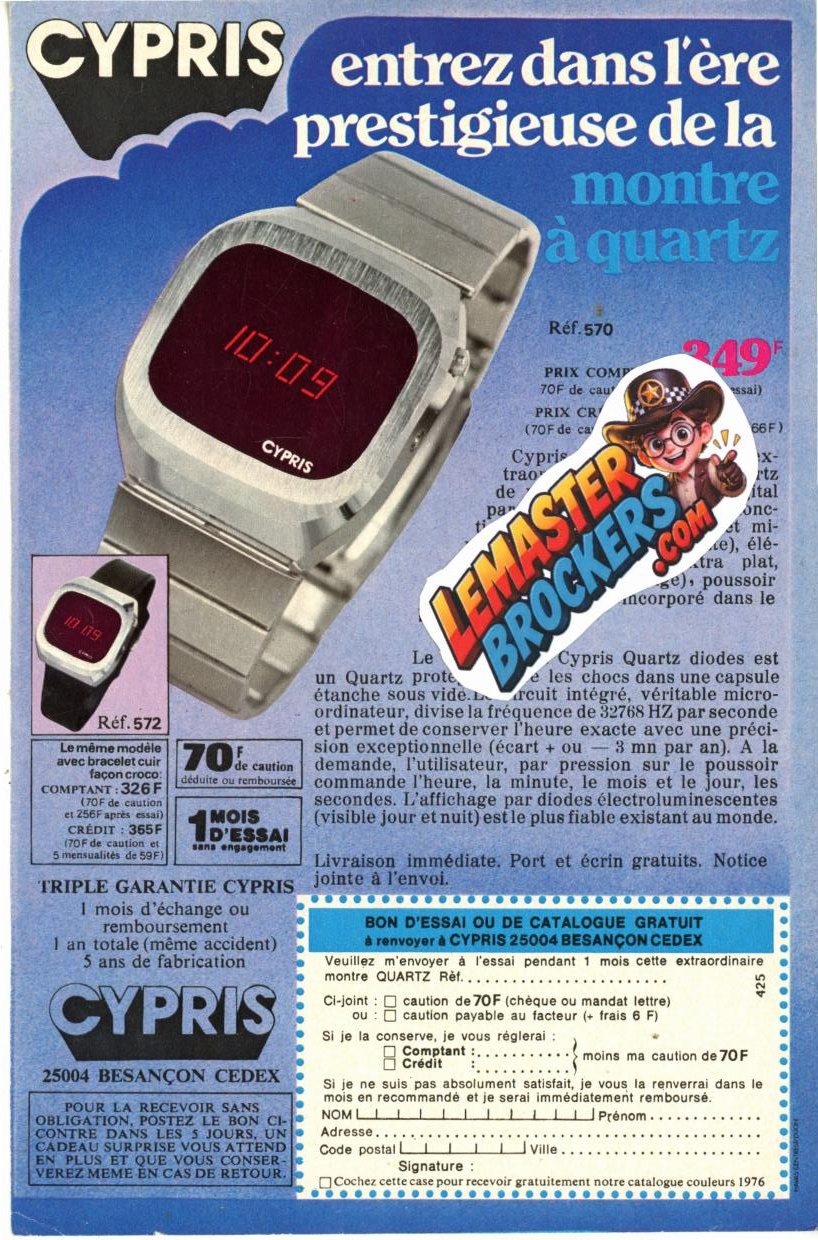 publicite-cypris-montre-quartz-digitale-vintage