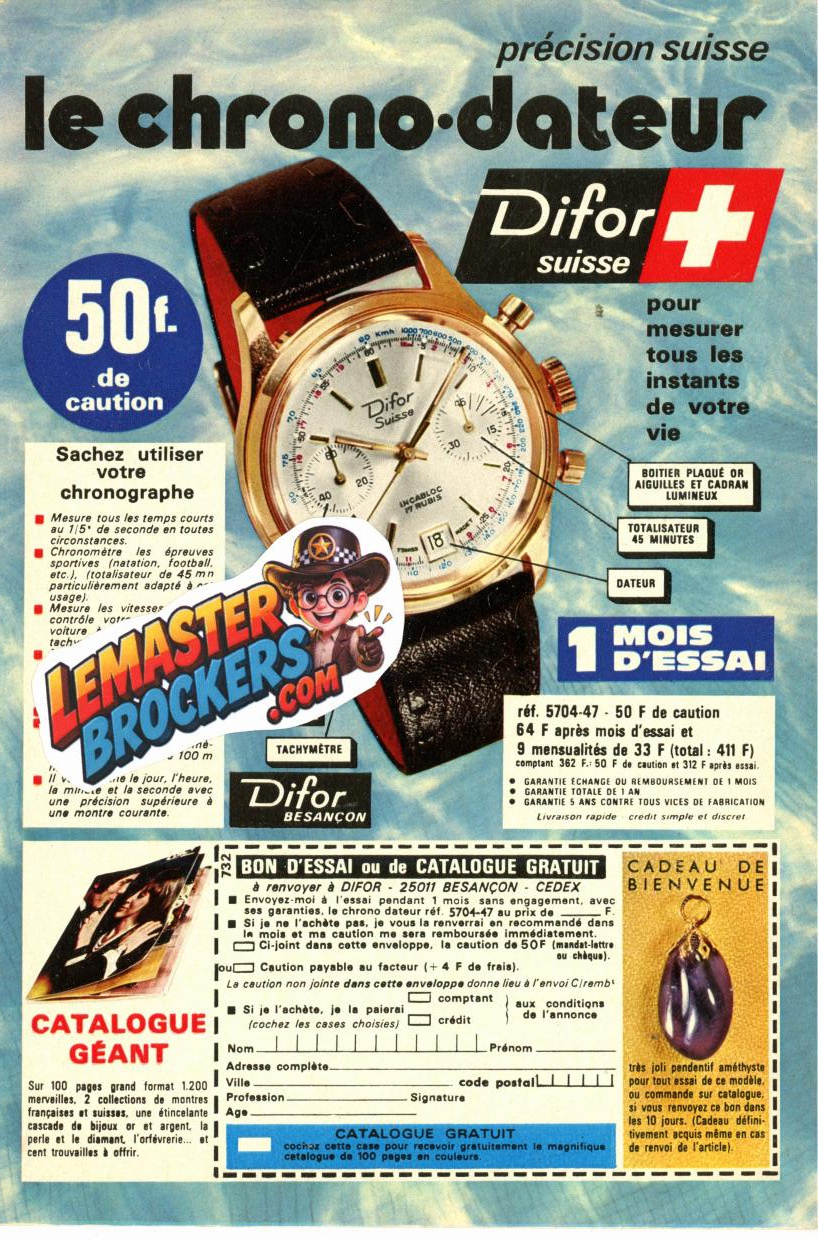 publicite-difor-chronographe-suisse-vintage