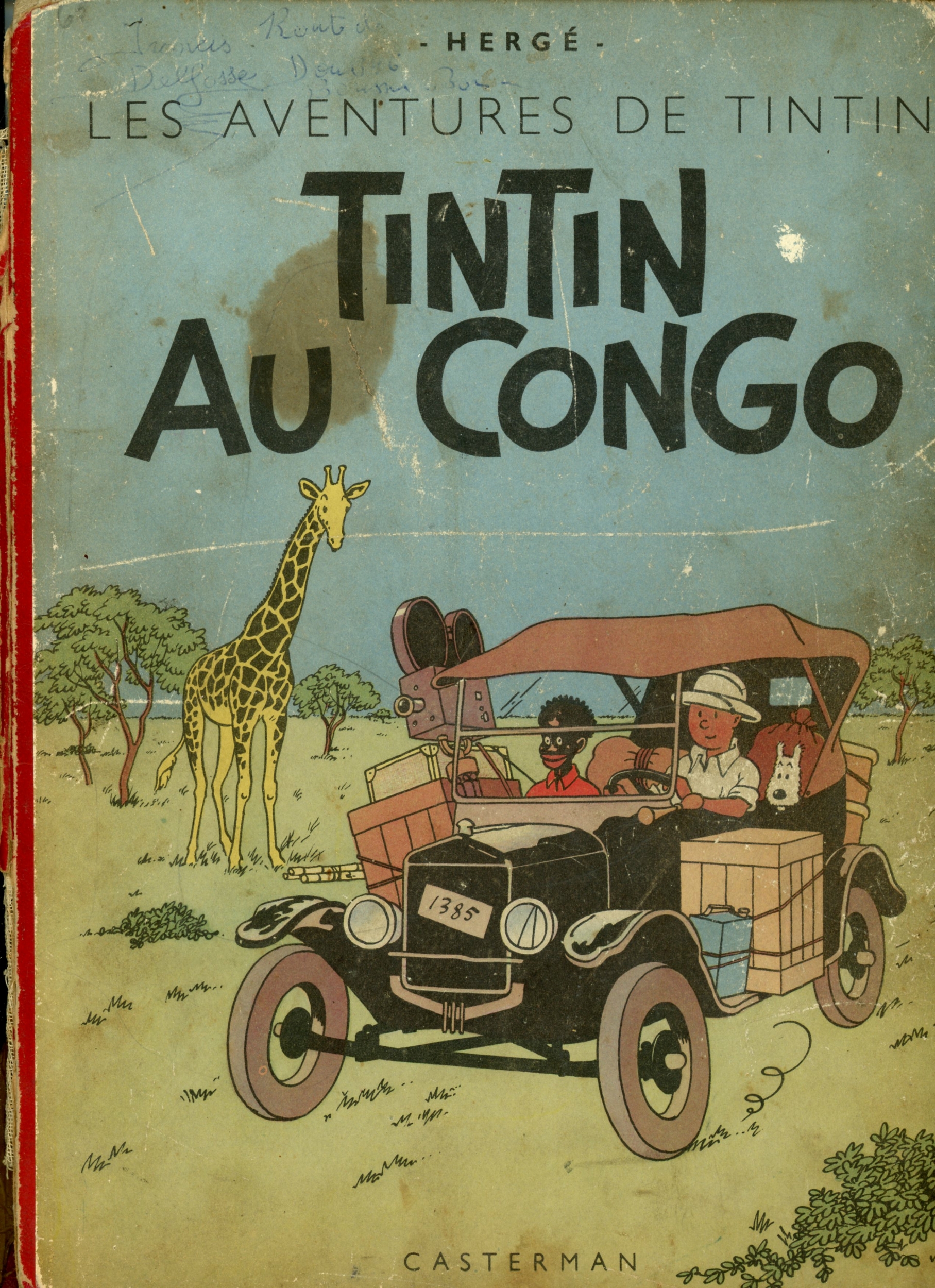 TINTIN-AU-CONGO-1949-B3-TINTIN-HERGÉ-LEMASTERBROCKERS