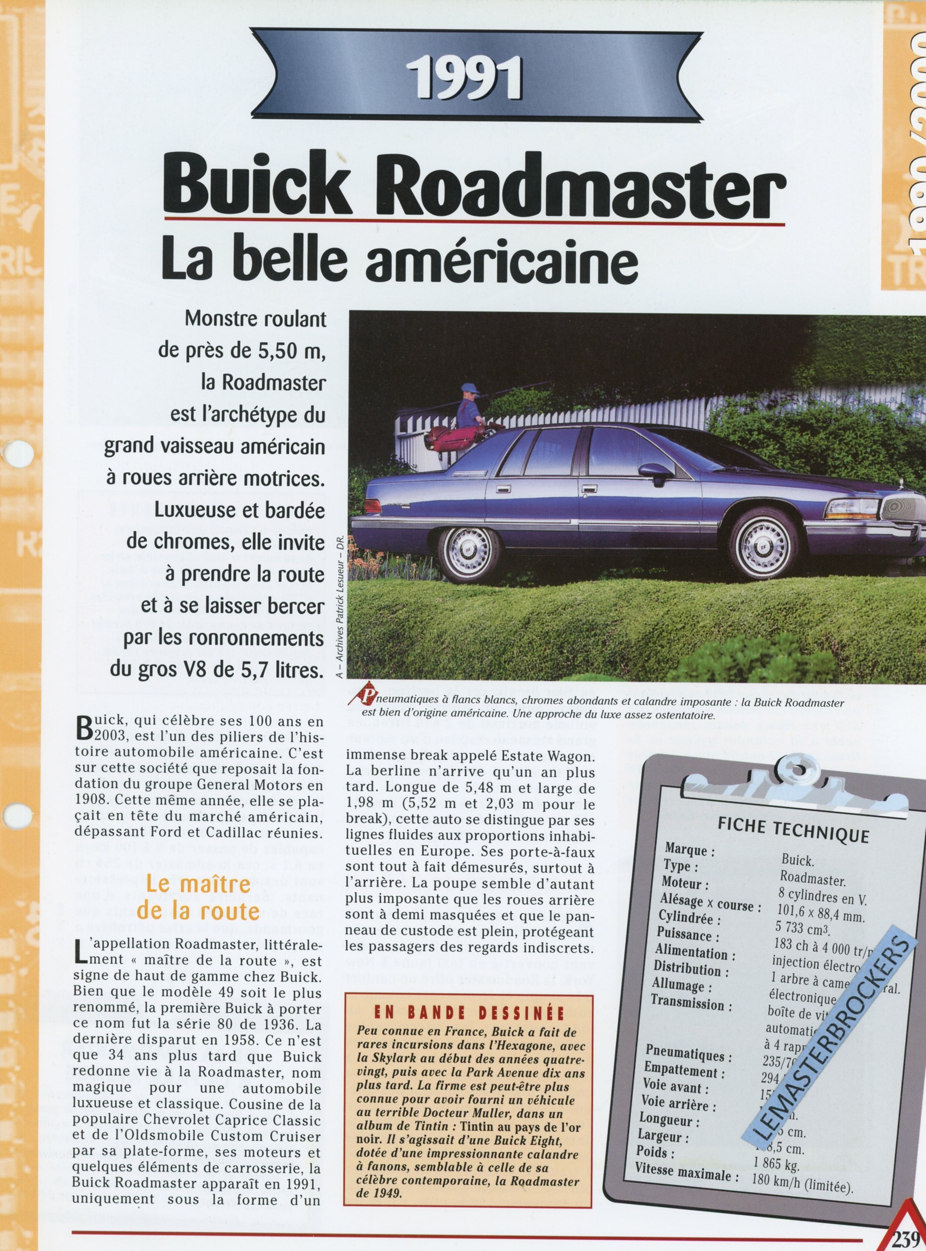 FICHE-TECHNIQUE-BUICK-ROADMASTER-FICHE-AUTO-LEMASTERBROCKERS