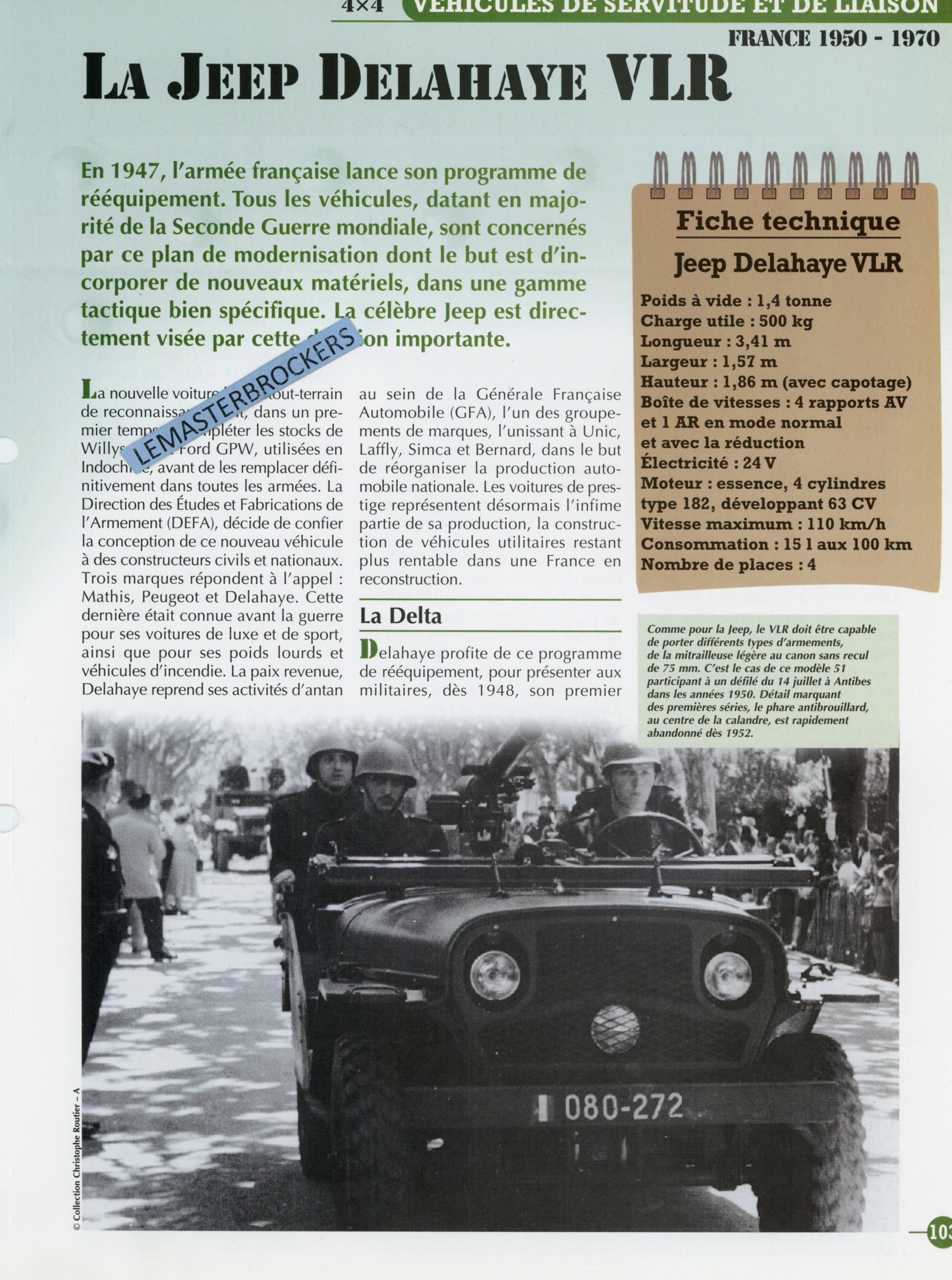 JEEP-DELAHAYE-VLR-FICHE-MILITAIRE-HACHETTE-LEMASTERBROCKERS