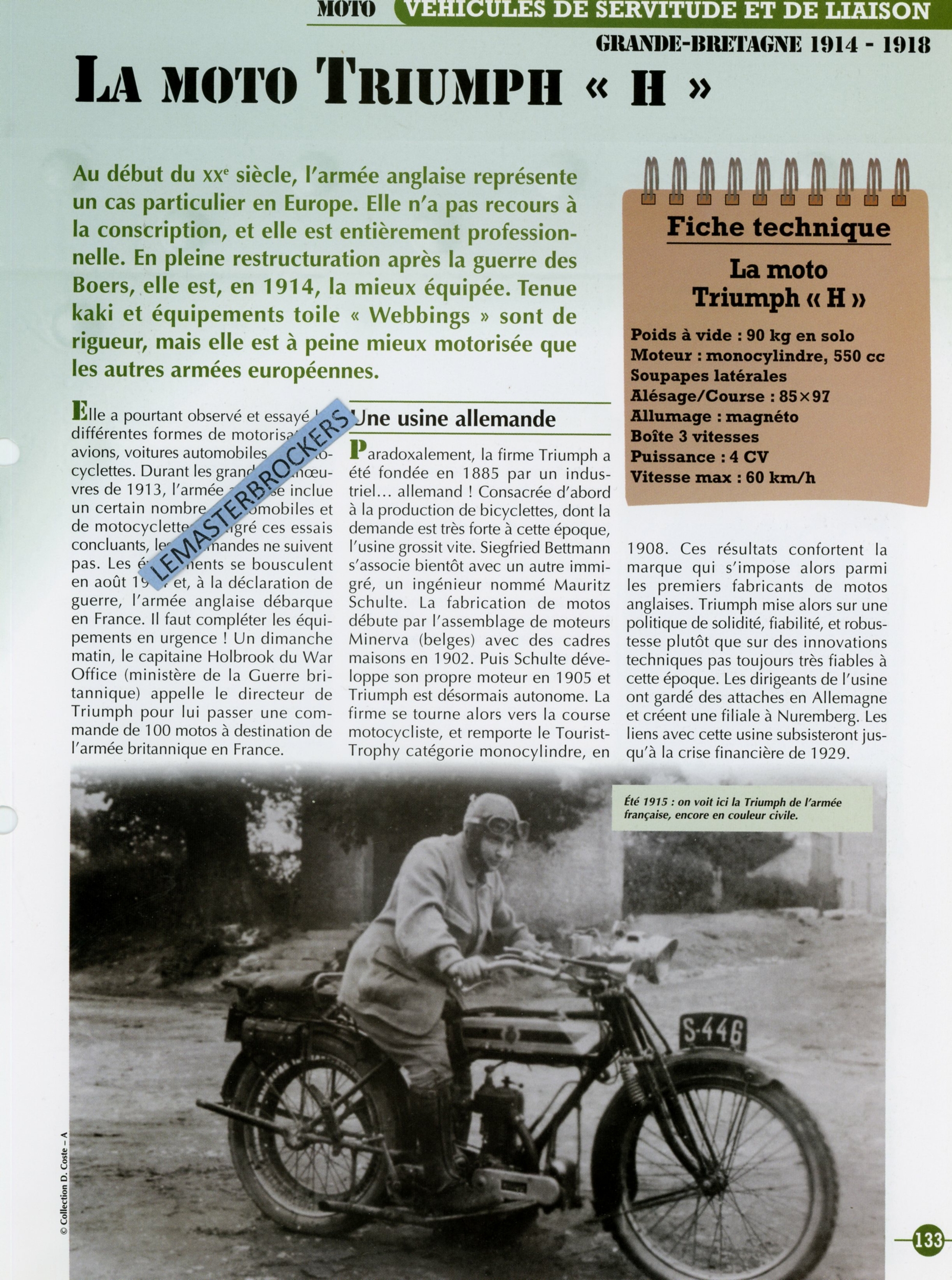 TRIUMPH-H-FICHE-MOTO-MILITAIRE-HACHETTE-LEMASTERBROCKERS