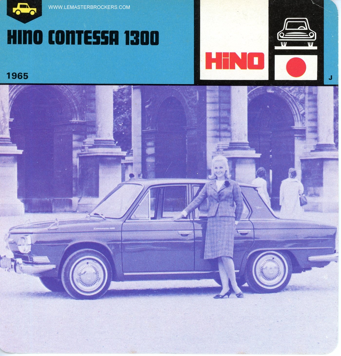 FICHE HINO CONTESSA 1300 - 1965