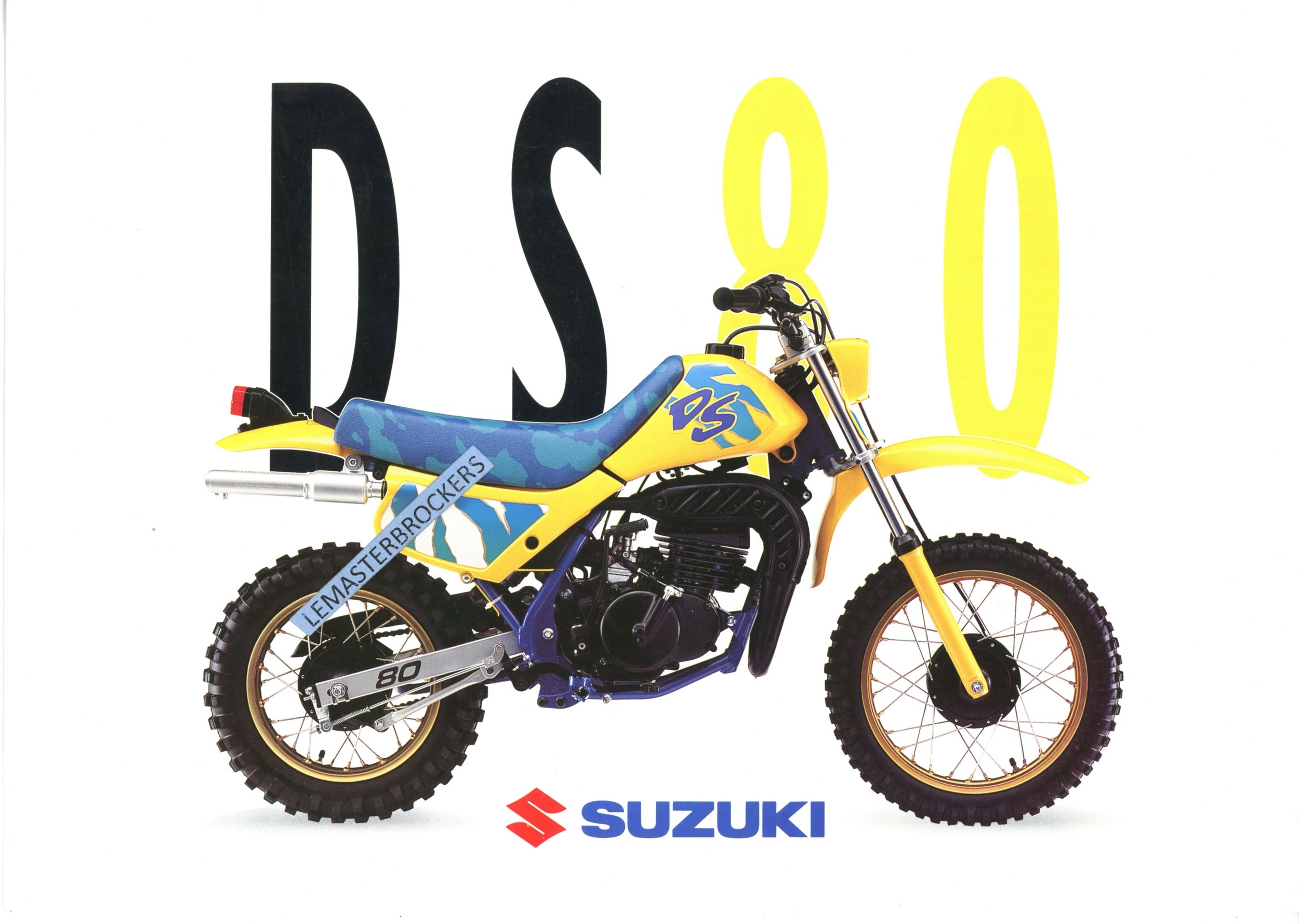 SUZUKI DS80 - BROCHURE FICHE MOTO SUZUKI DS 80