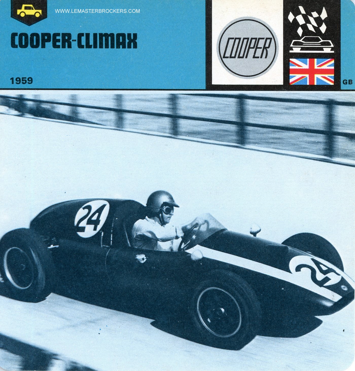 FICHE AUTO COOPER CLIMAX 1959