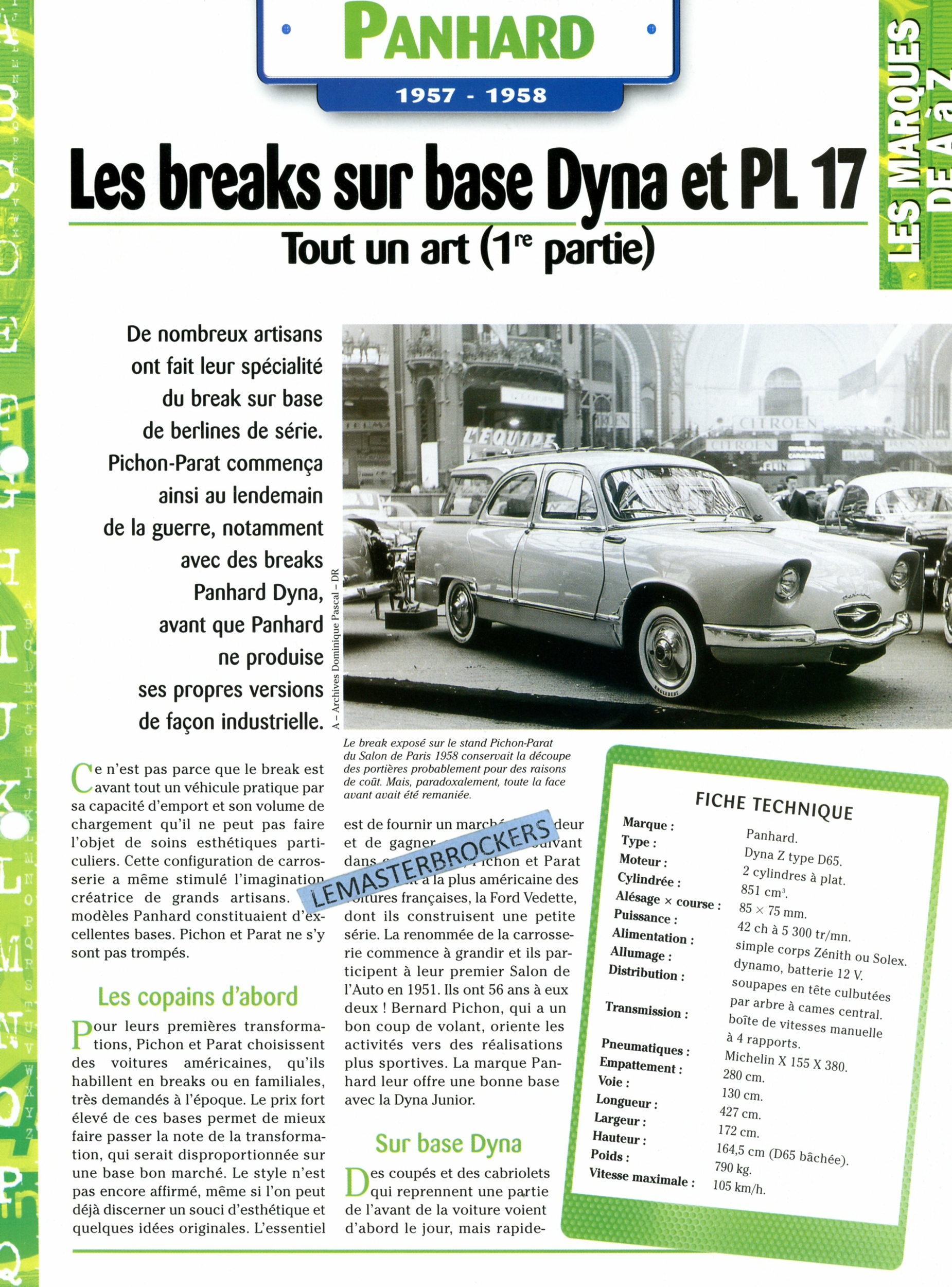 PANHARD-DYNA-PL17-FICHE-AUTO-HACHETTE-LEMASTERBROCKERS