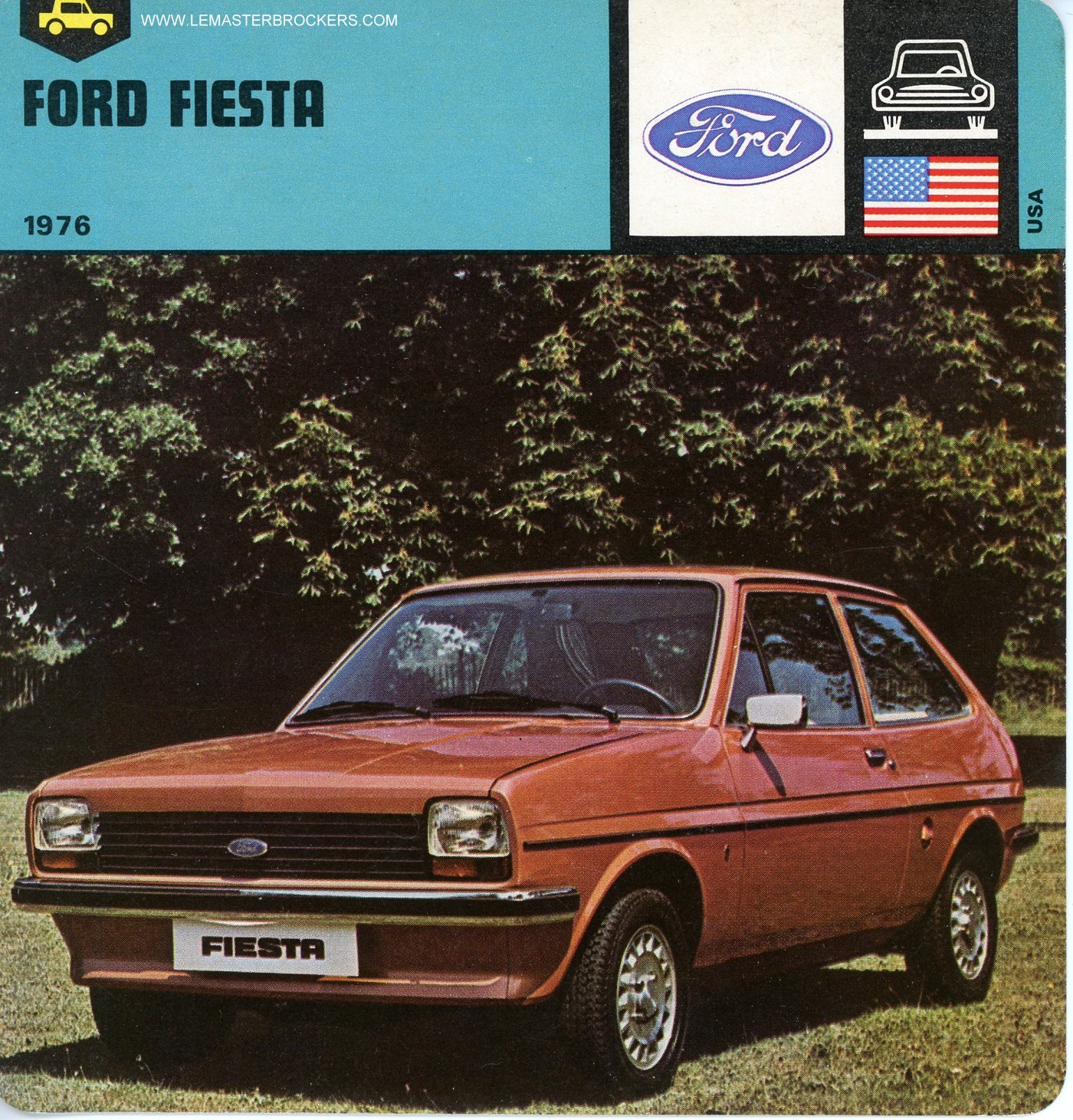 FICHE FORD FIESTA CARS-CARD