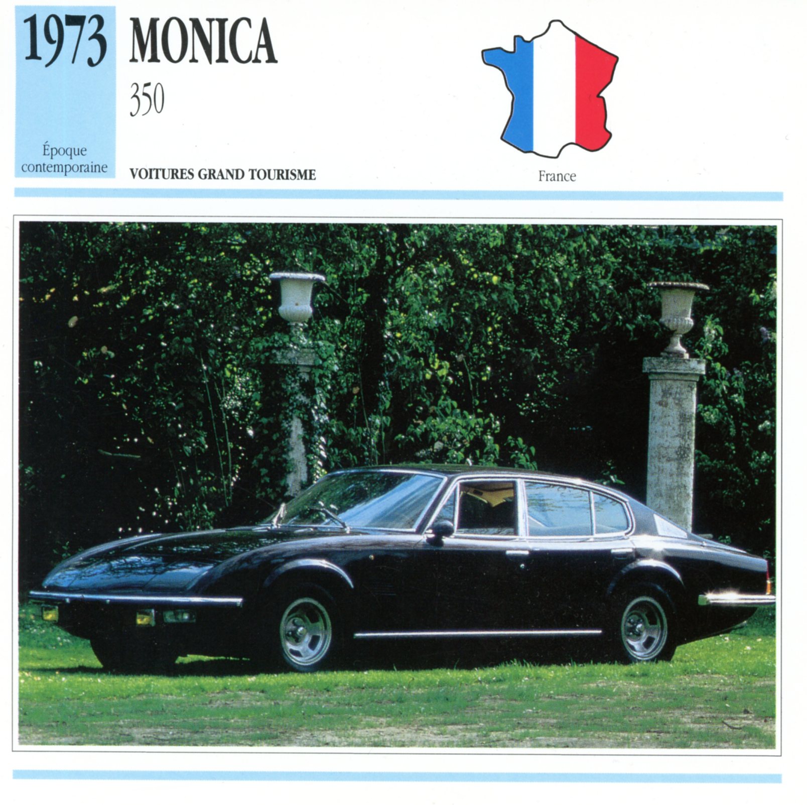 MONICA-350-1973-CARTE-CARD-FICHE AUTO-LEMASTERBROCKERS