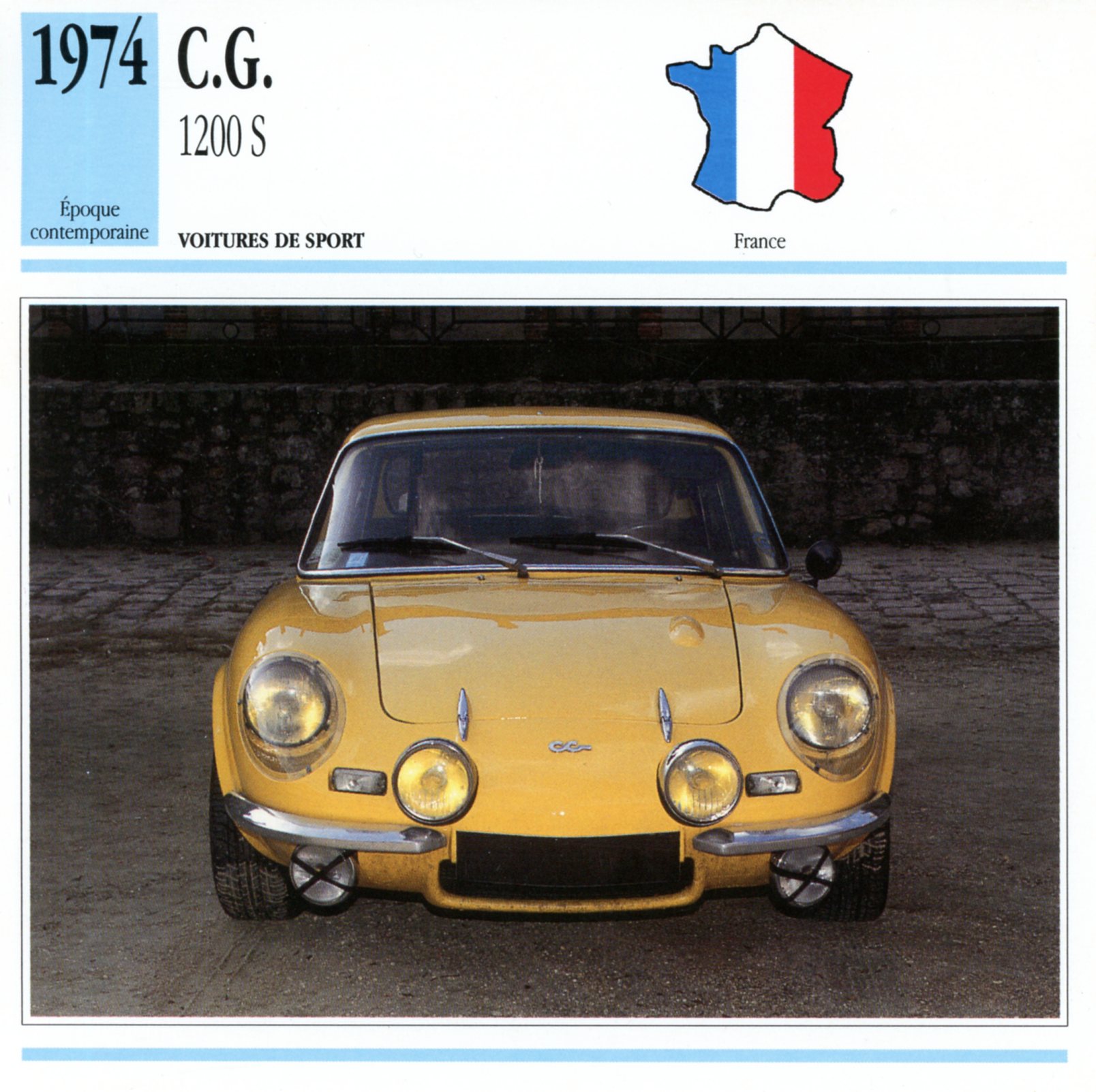 CG-1200S-VOITURE-DE-SPORT-CARTE-CARD-FICHE AUTO-LEMASTERBROCKERS