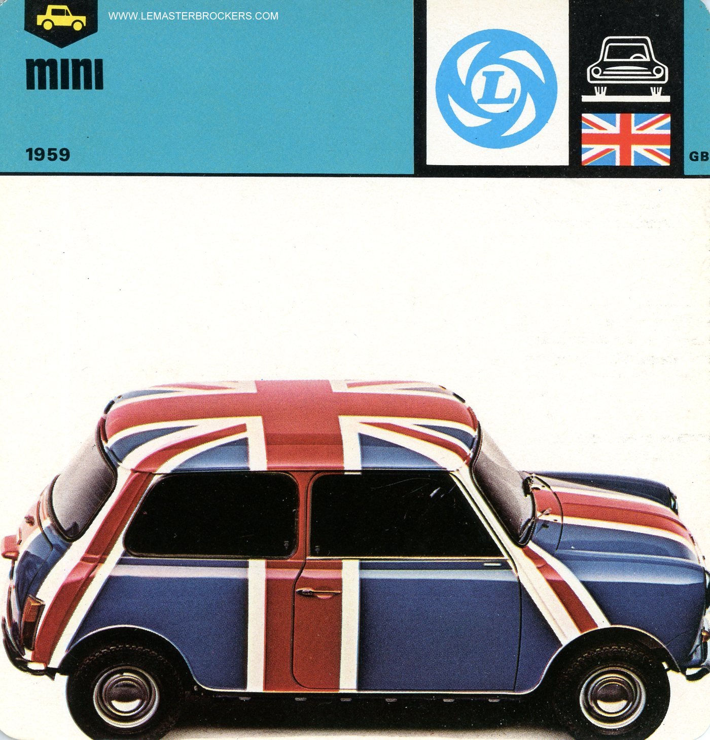 FICHE MINI 1959 CARS-CARD
