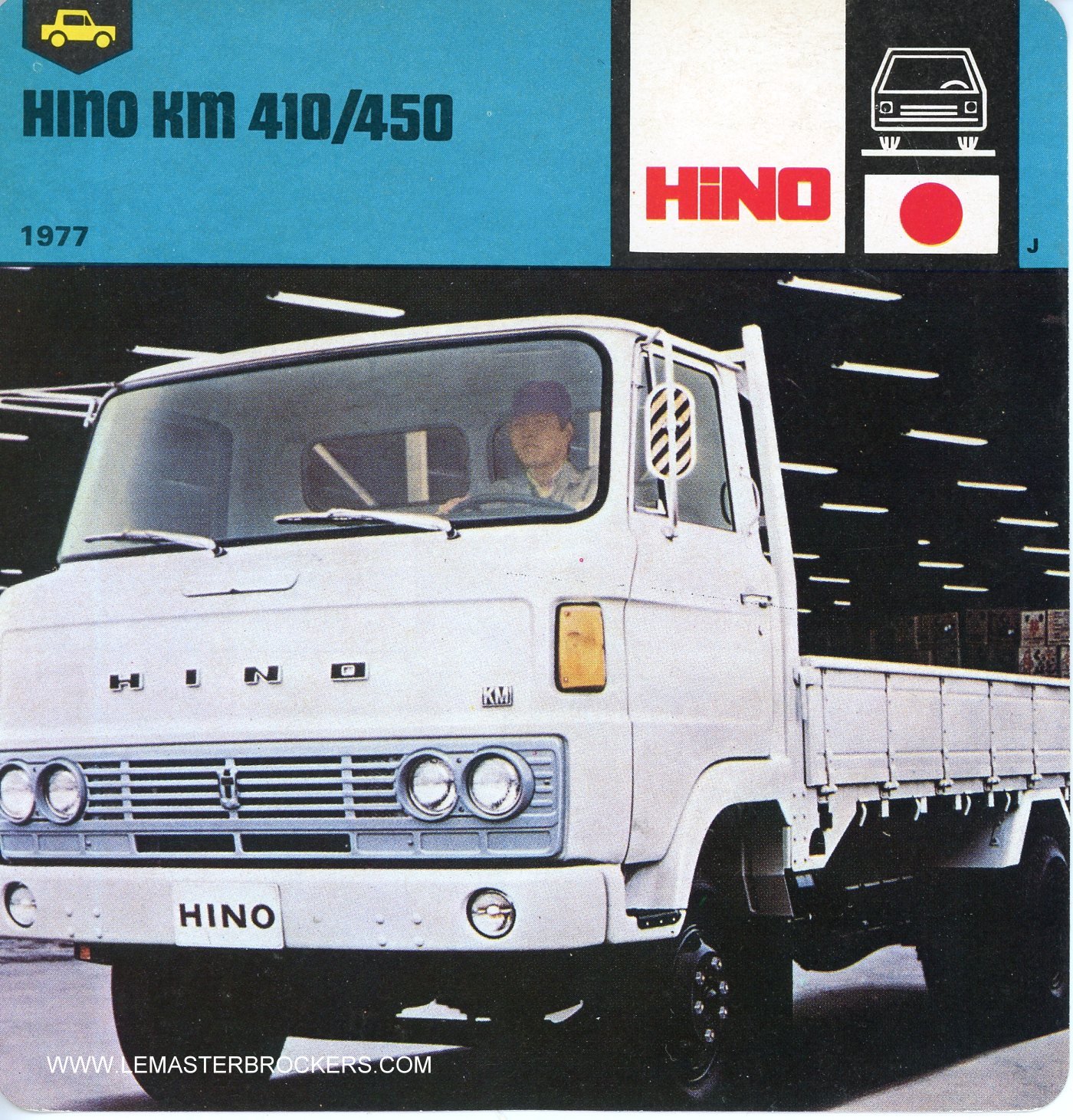 FICHE CAMION HINO KM 410 / 450 - 1977