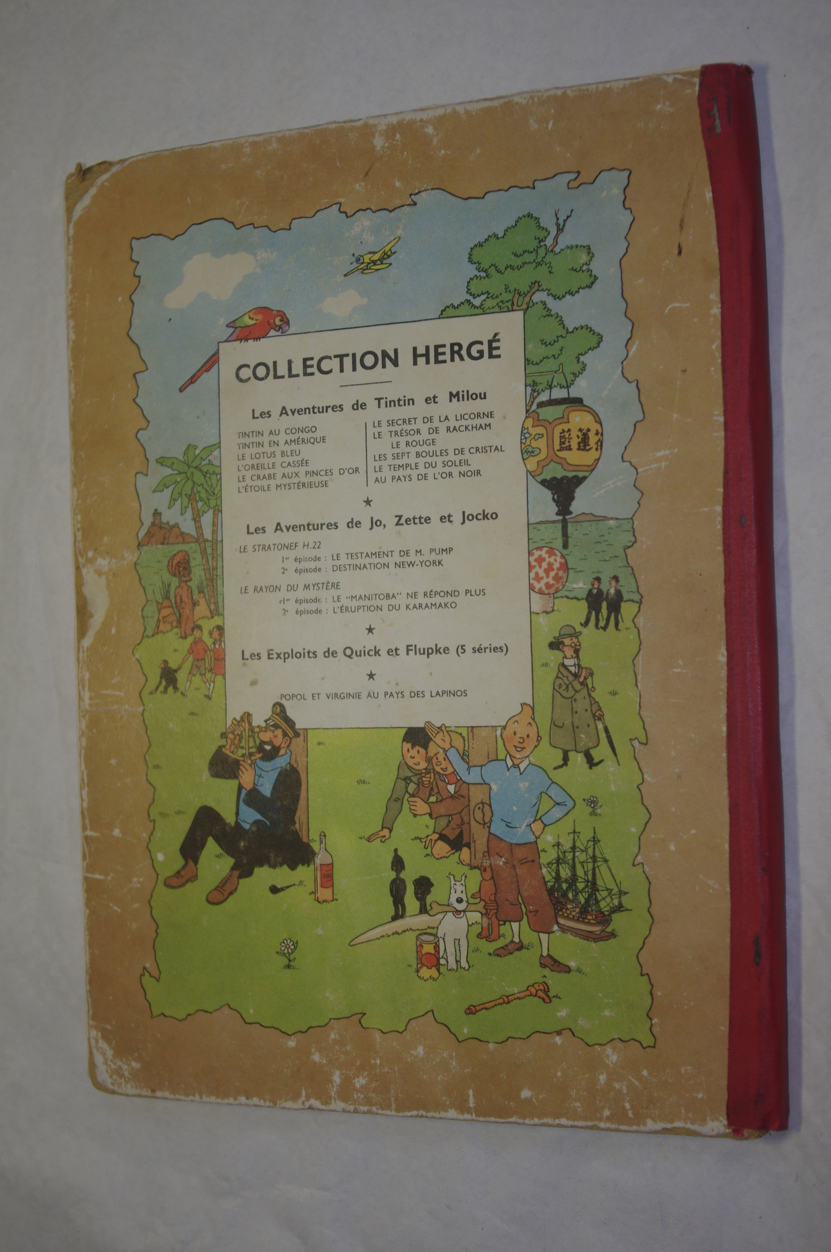 BD TINTIN LOREILLE CASSÉE 1952 B3 FEUILLAGE BLEU LEMASTERBROCKERS