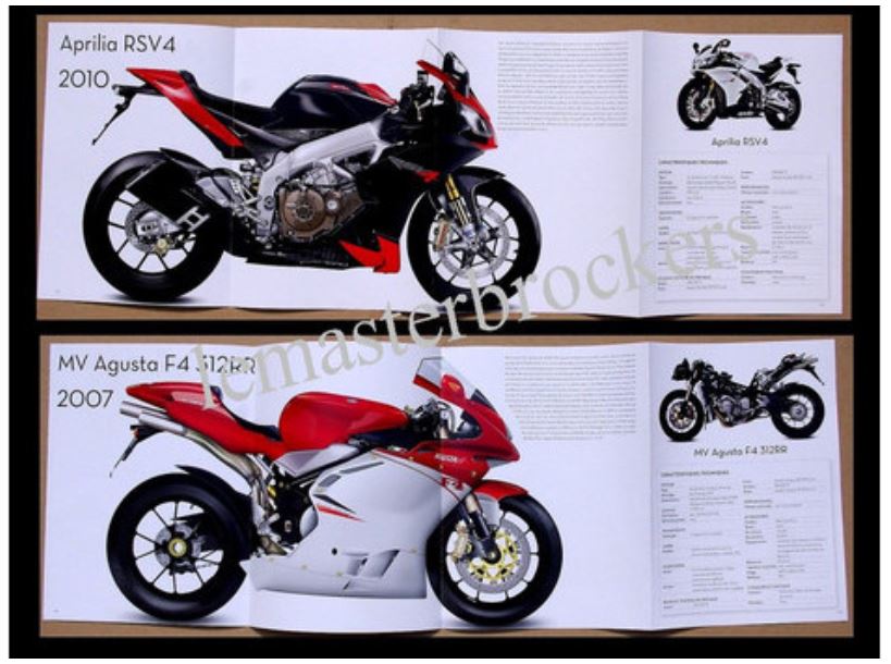 FICHE MOTO APRILIA RSV4 2010 - FICHE MOTO AGUSTA F4 312RR 2007