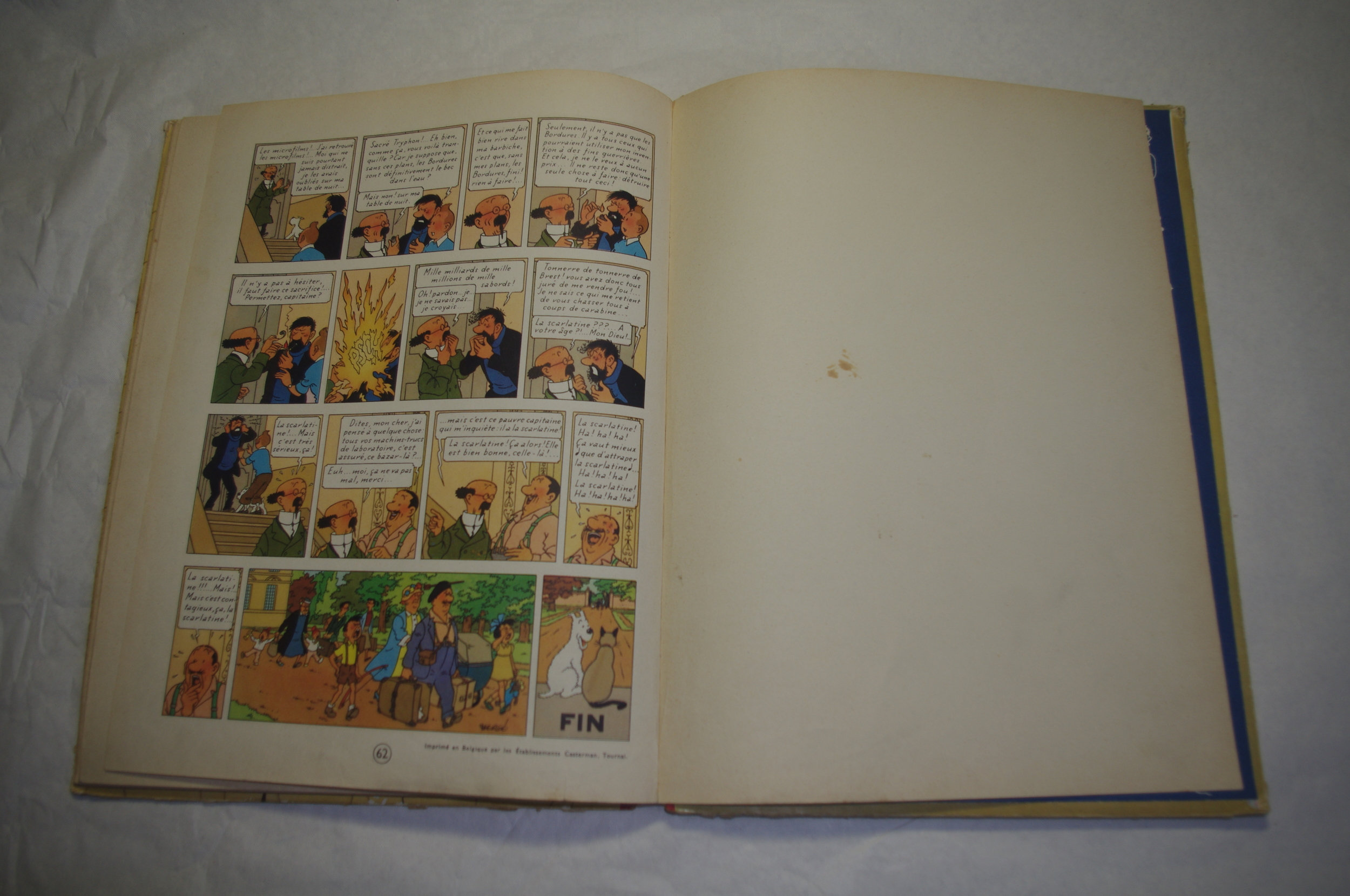 LAFFAIRE TOURNESOL 1956 B20 - ALBUM HERGE LEMASTERBROCKERS