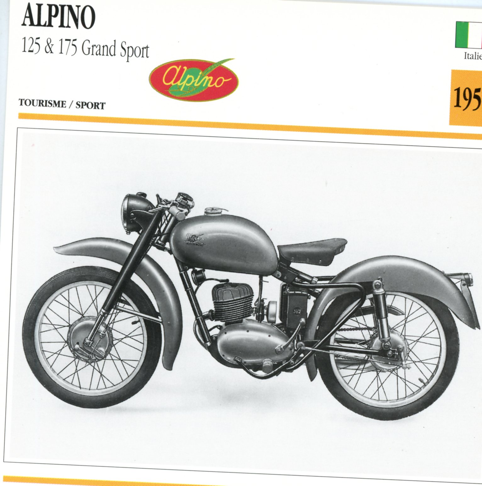 ALPINO 125 175 GRAND PRIX 1953-CARTE-CARD-FICHE-MOTO-LEMASTERBROCKERS