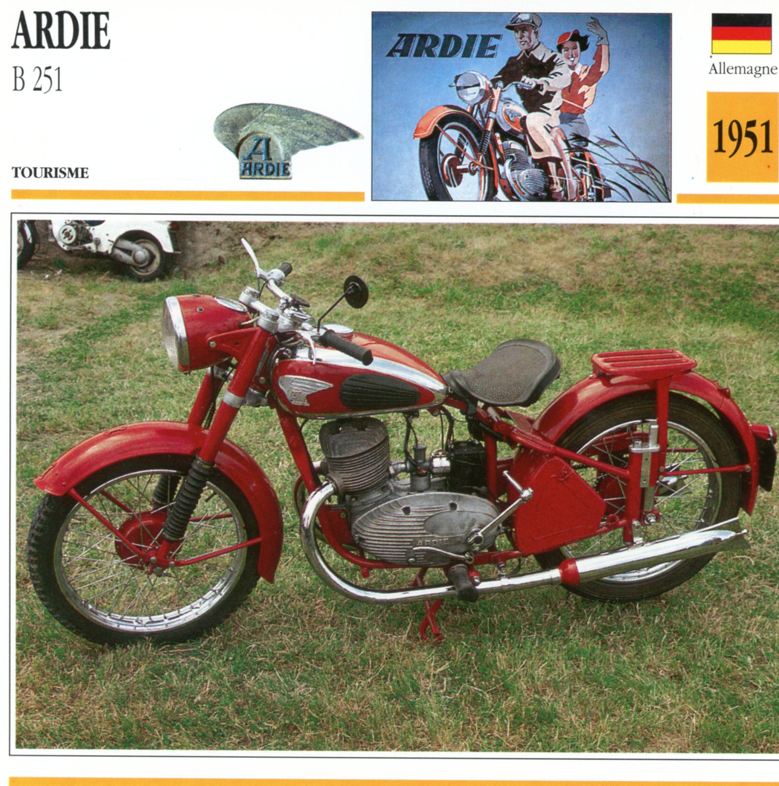 ARDIE B251 1951-CARTE-CARD-FICHE-MOTO-LEMASTERBROCKERS