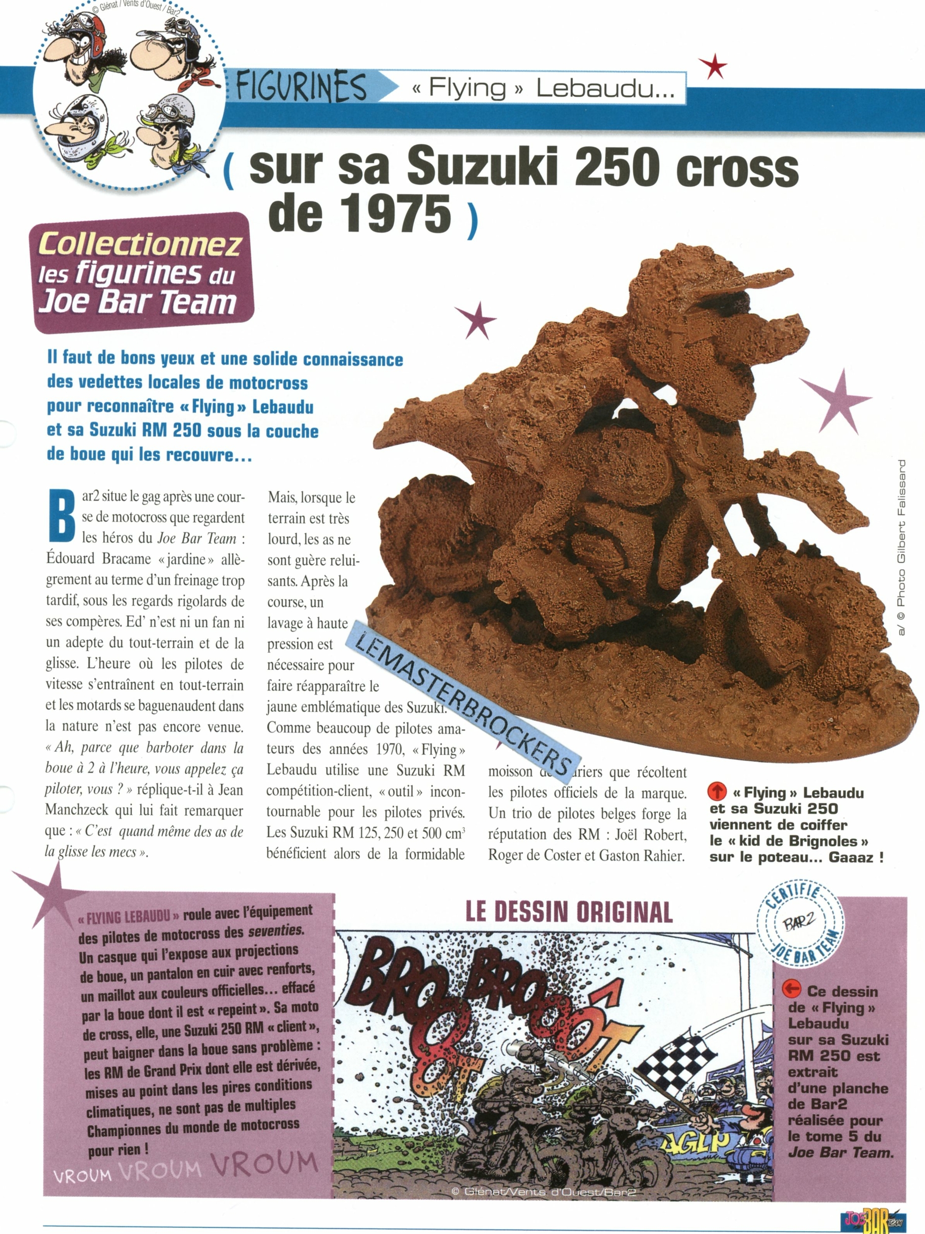 SUZUKI 250 CROSS DE 1975 JOE BAR TEAM FLYING LEBAUDU -FICHE-MOTO-LEMASTERBROCKERS