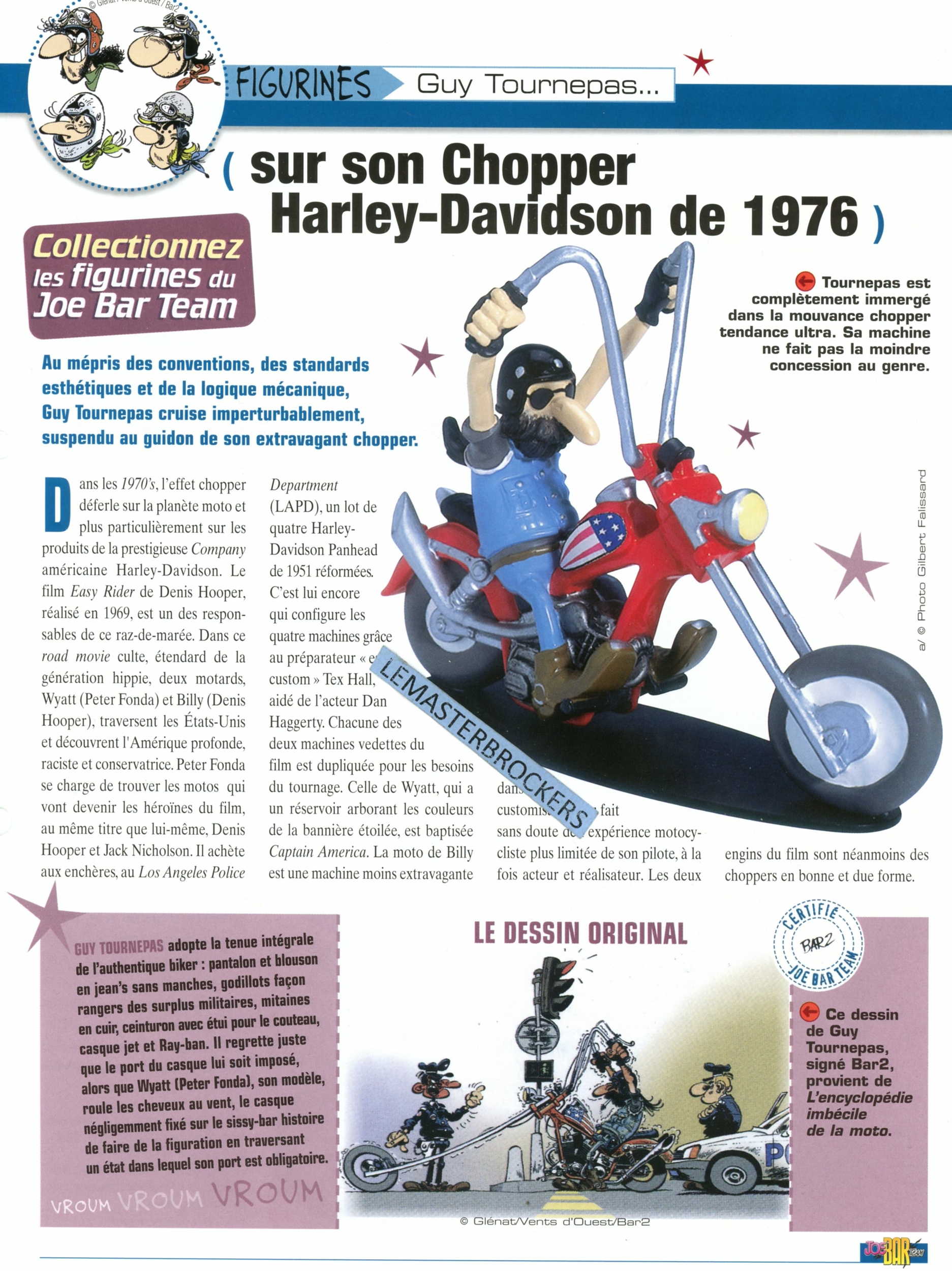 HARLEY DAVIDSON PANHEAD-CAPTAIN-AMERICA-GUY-TOURNEPAS -FICHE-MOTO-LEMASTERBROCKERS