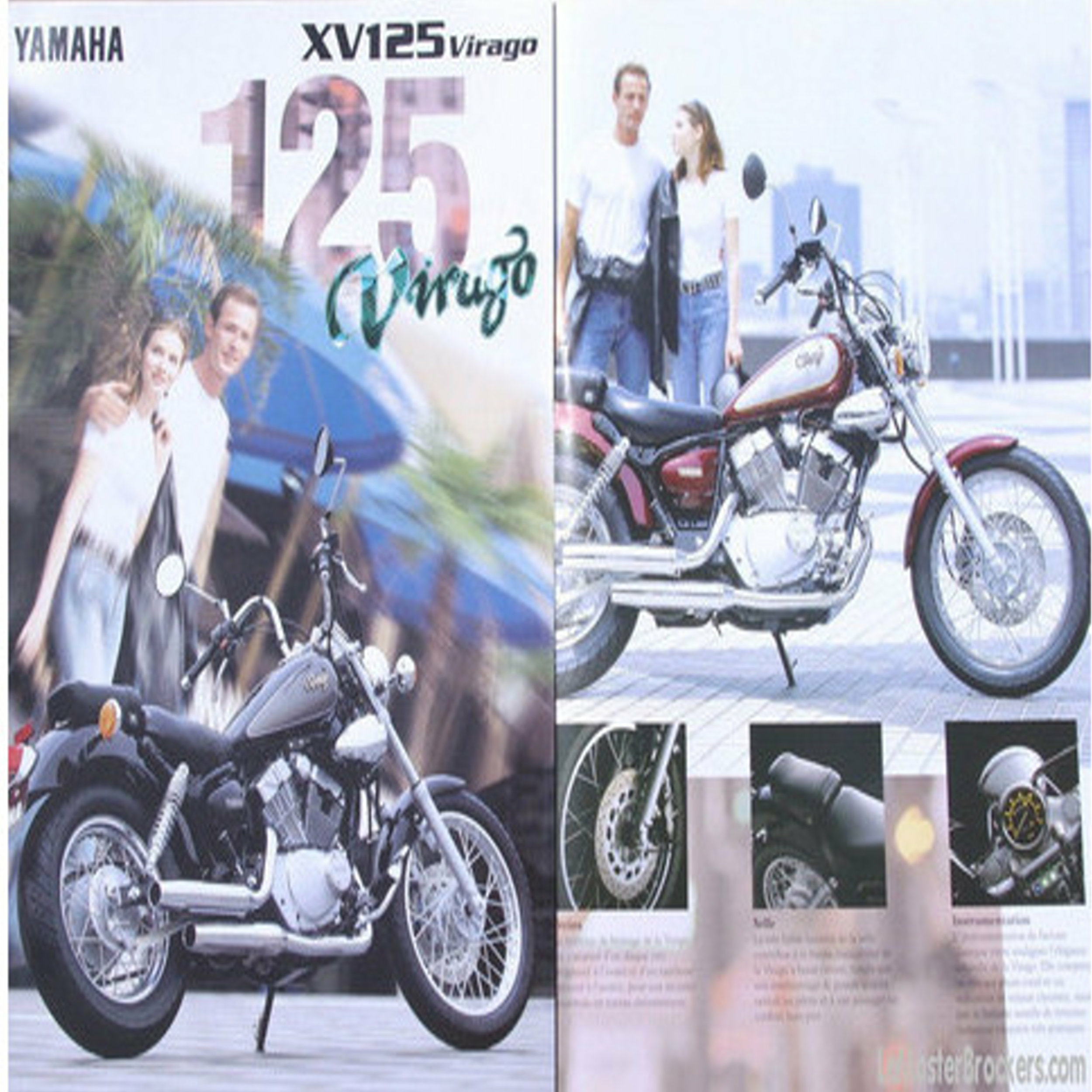 BROCHURE MOTO YAMAHA XV 125 VIRAGO 1997