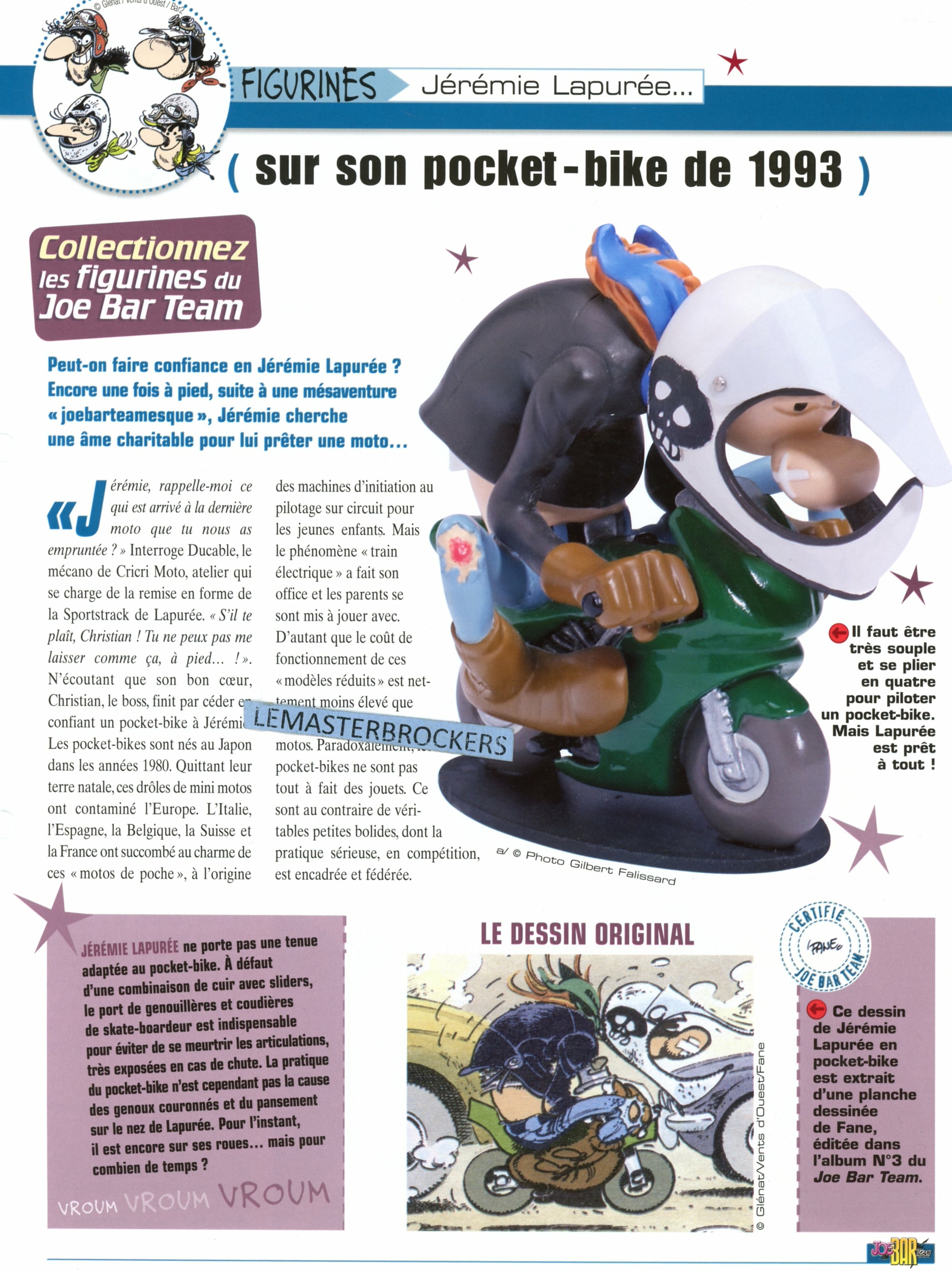 POCKET BIKE DE 1993 JOE BAR TEAM JÉRÉMIE LAPURÉE- FICHE MOTO