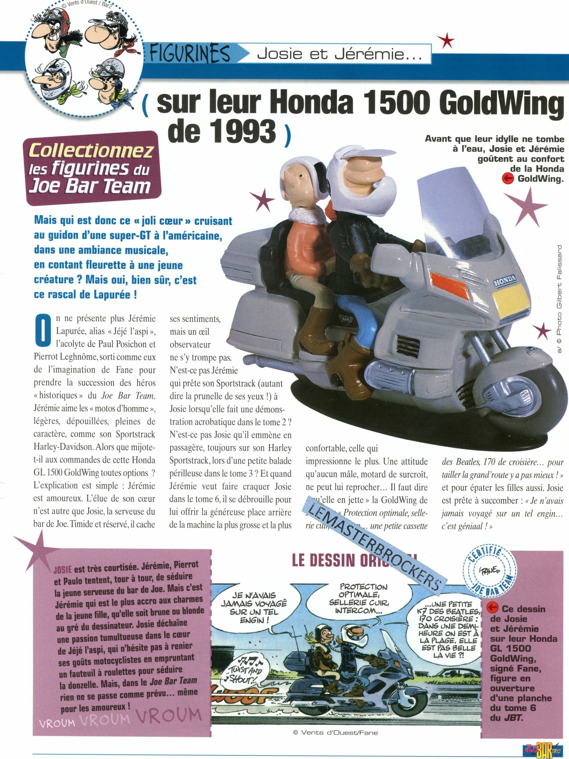 HONDA 1500 GOLDWING 1993 JOE BAR TEAM JOSIE ET JÉRÉMIE - FICHE MOTO GOLD WING